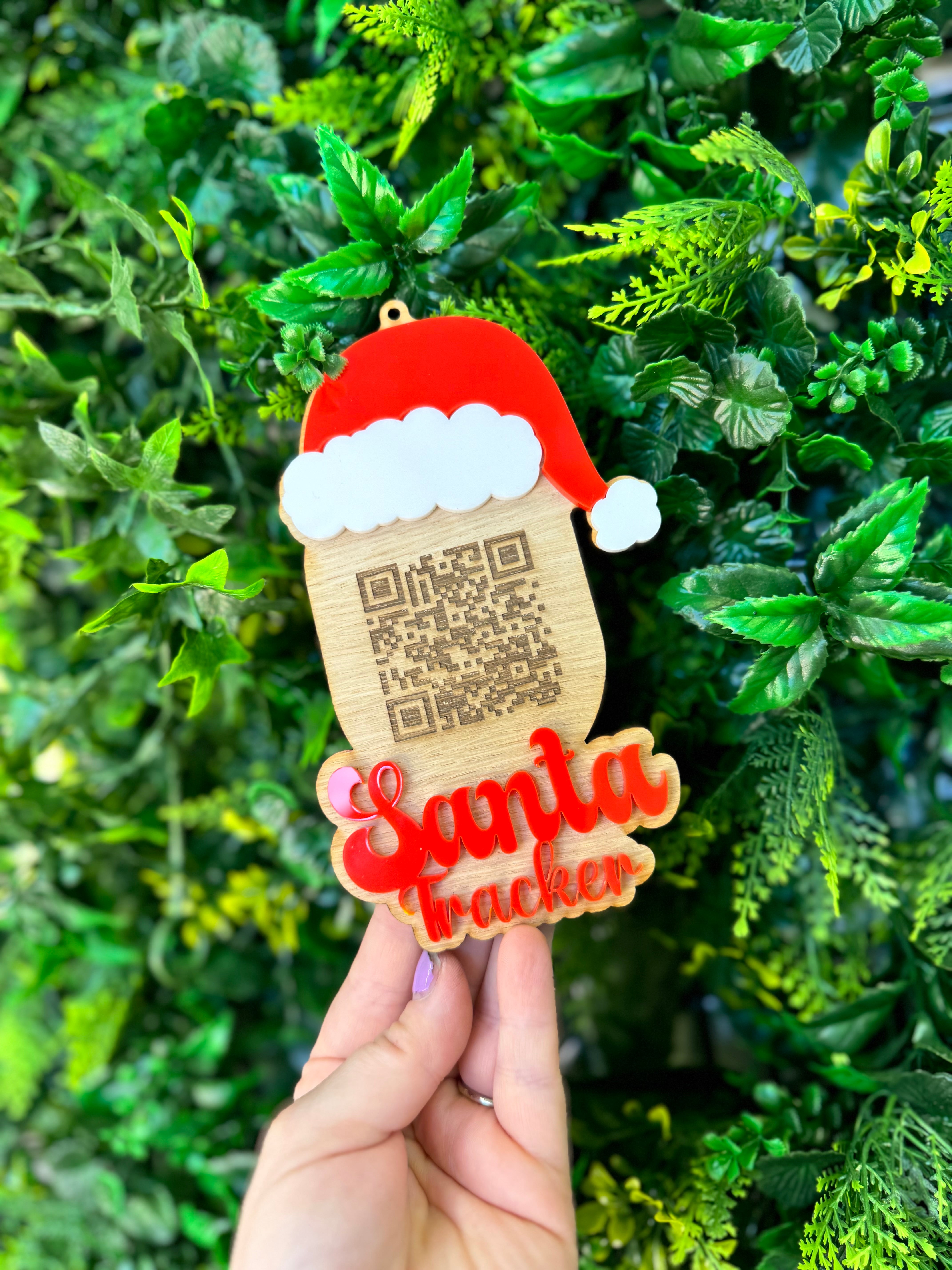 Engraved Santa Tracker with Santa Hat