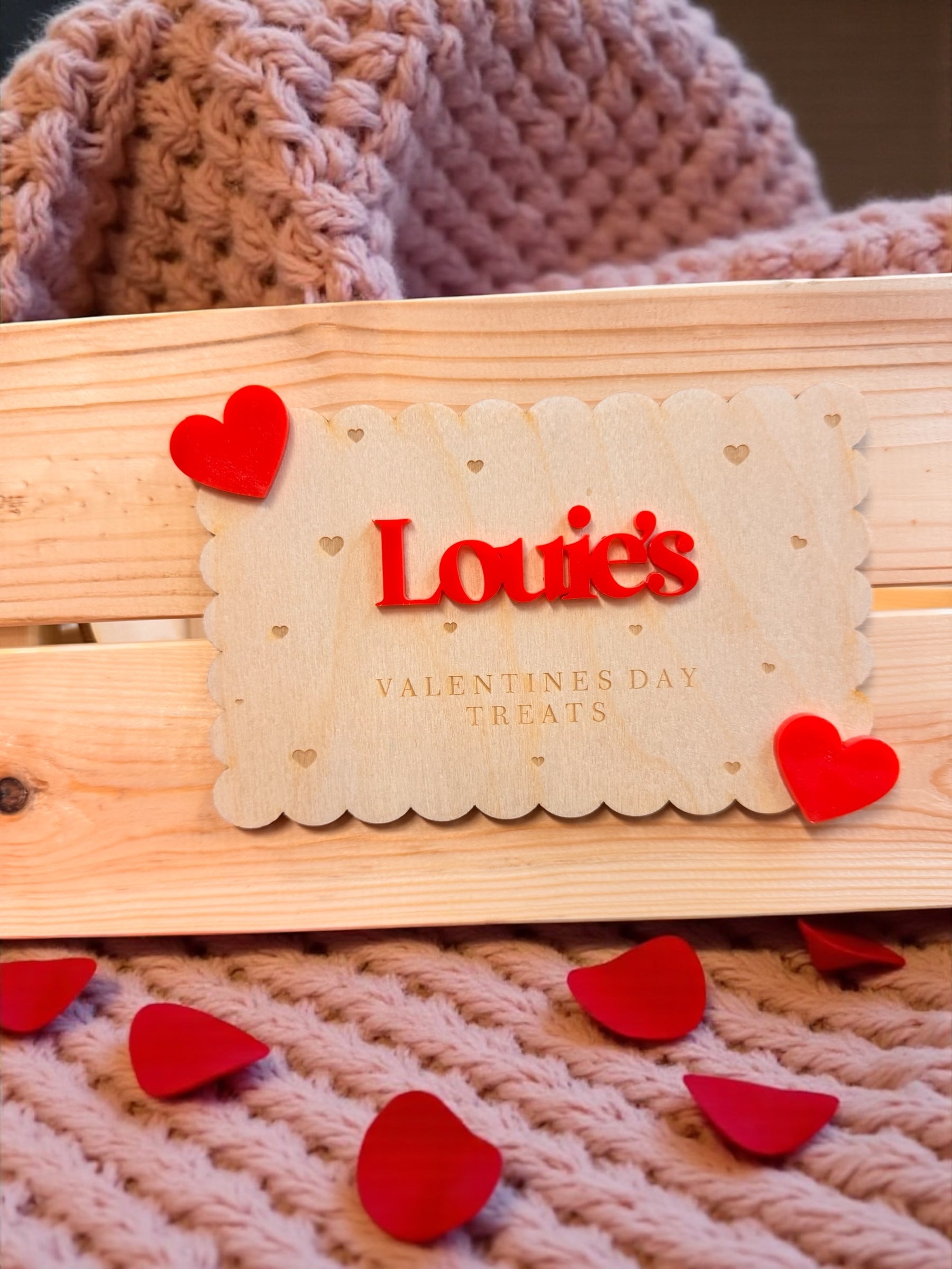 Personalised Valentine's Day Treats Plaque