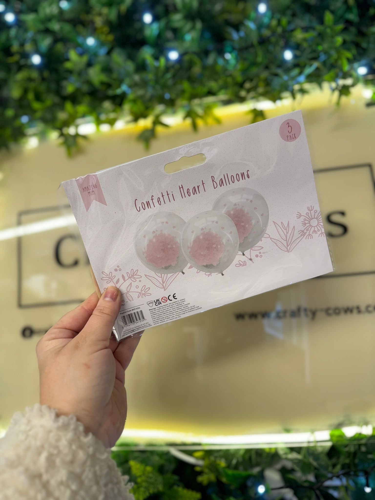 Confetti Heart Balloons