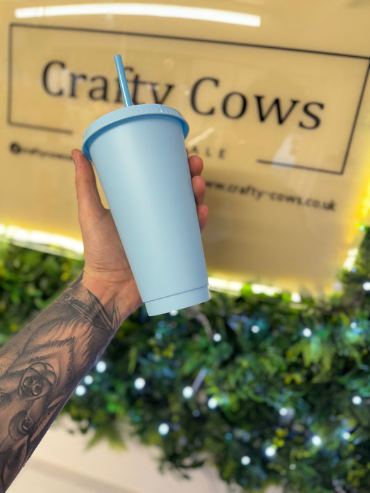 24 oz Cold Cup - Baby Blue
