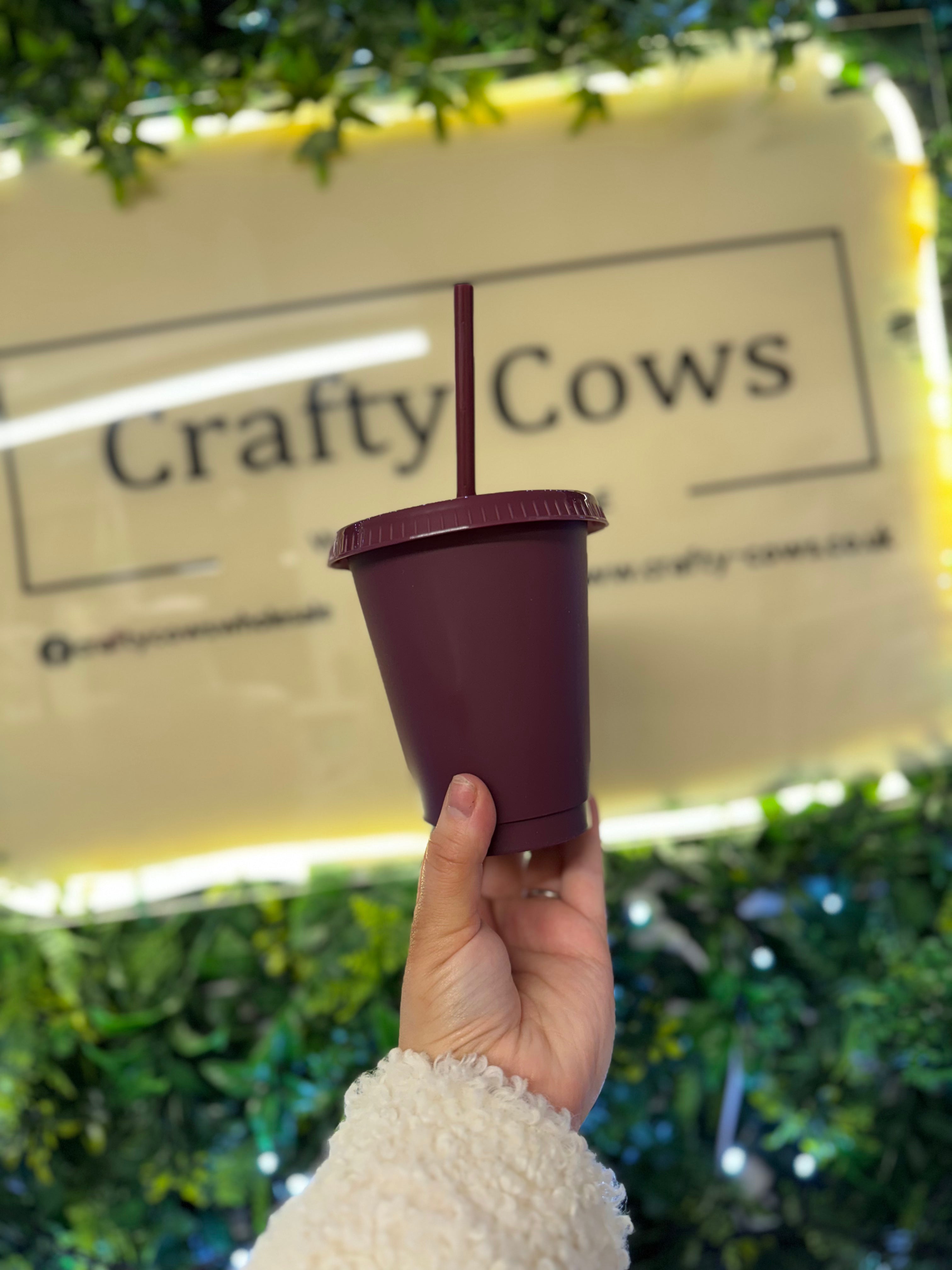 16oz Maroon Cold Cup
