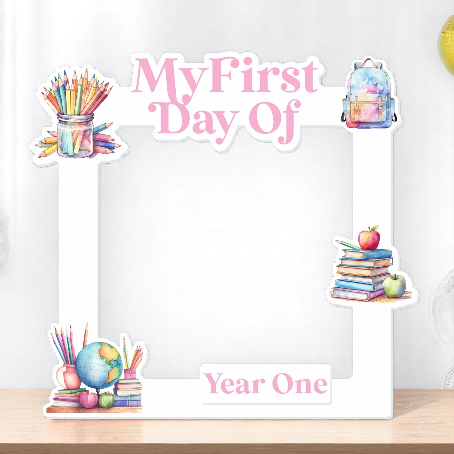 First Day School Photo Frame - UVDTF Pack