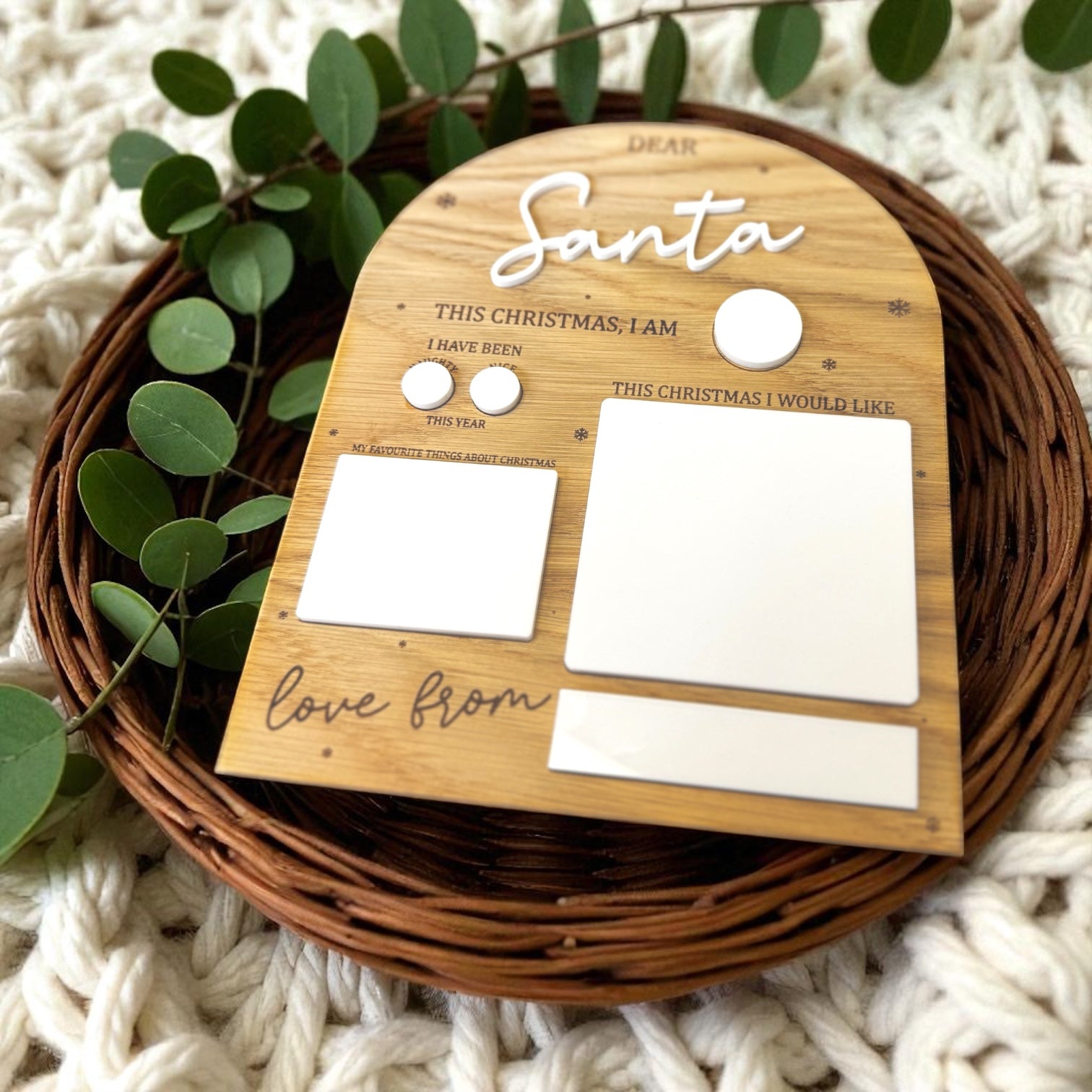 Dear Santa Wishlist Board