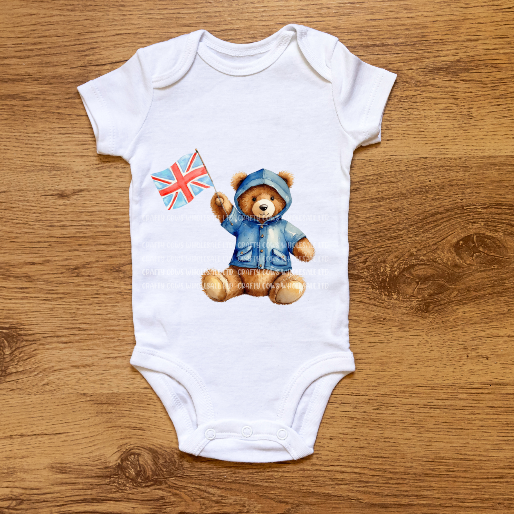 VE Day Bear & Flag DTF Decal