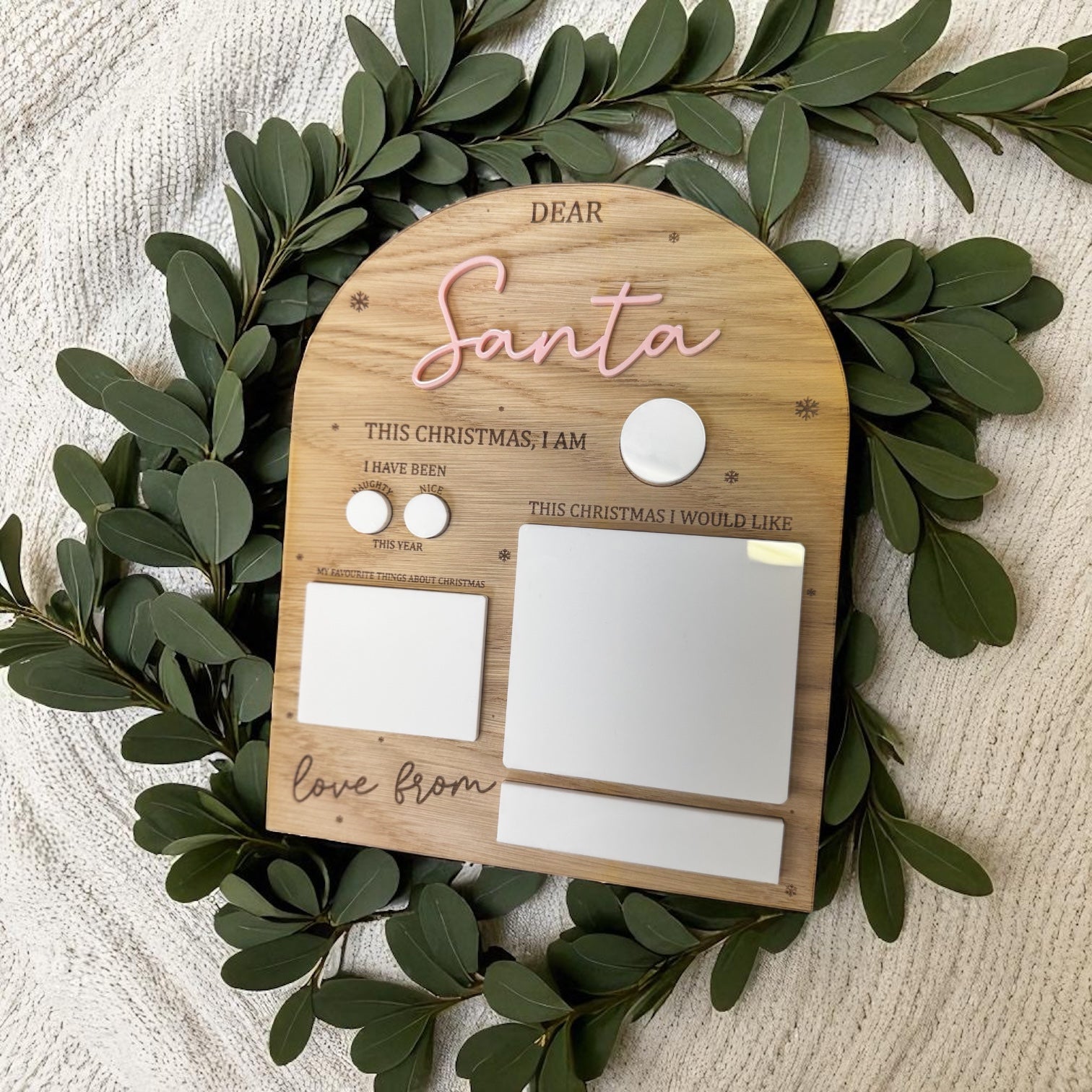 Dear Santa Wishlist Board