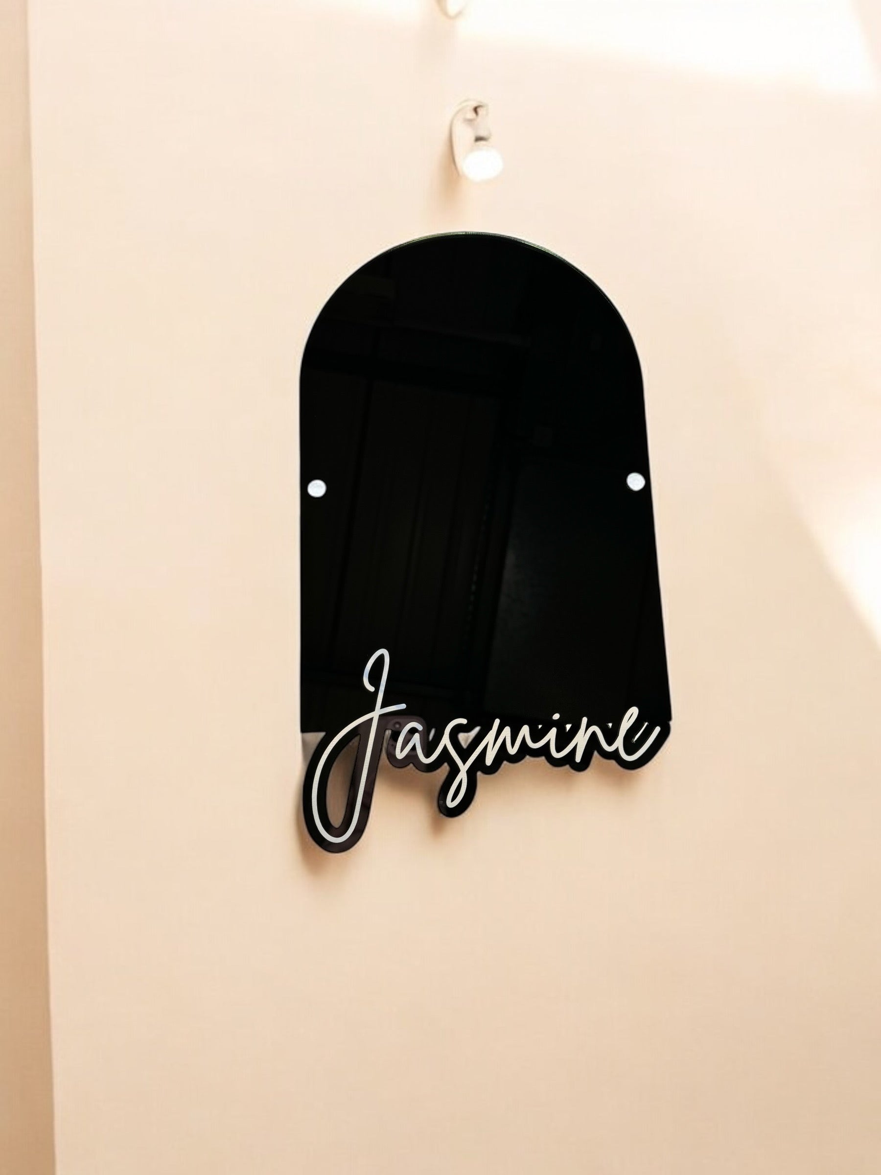 Engraved Arch Mirror
