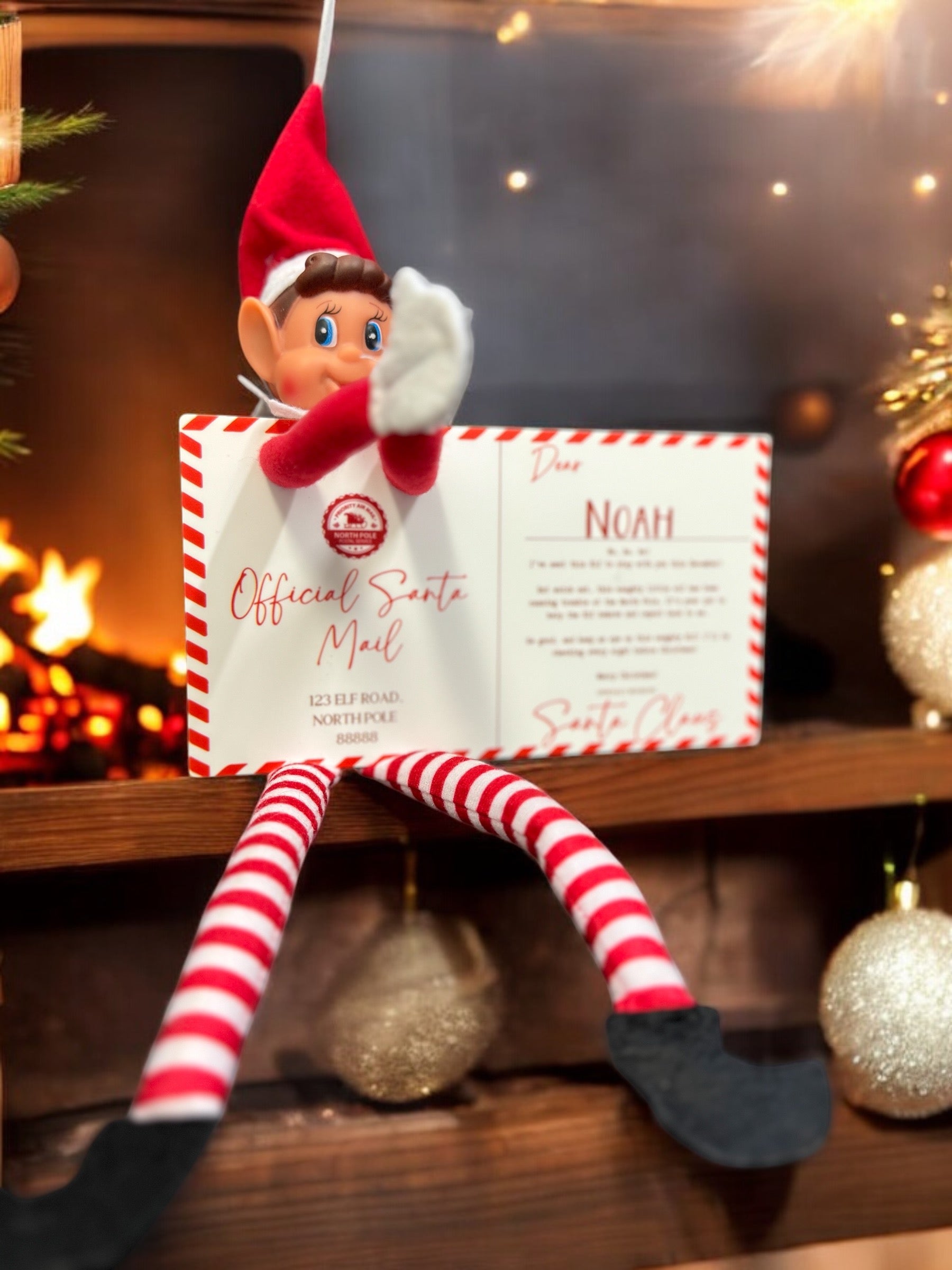 Elf Delivery Postcard - Rectangle Acrylic
