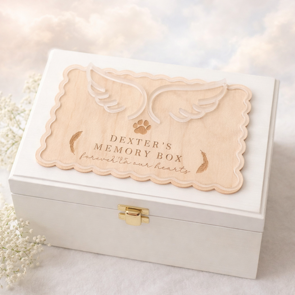 Personalised Memory Memorial Box Plaque - Pet – 150mm