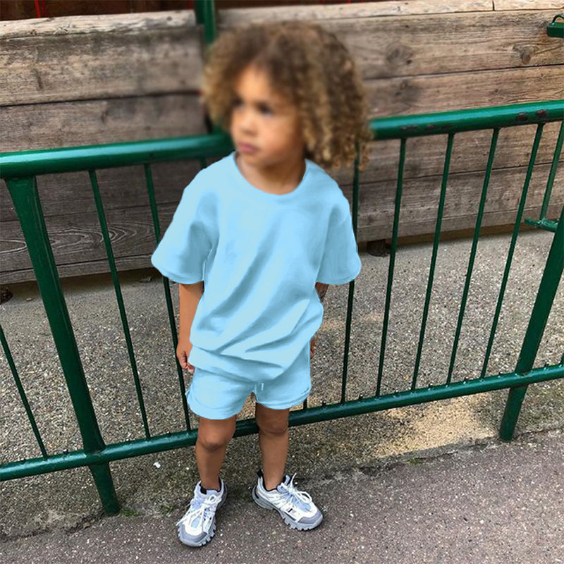 Kids Tales Two Piece Clothes Set - Baby Blue