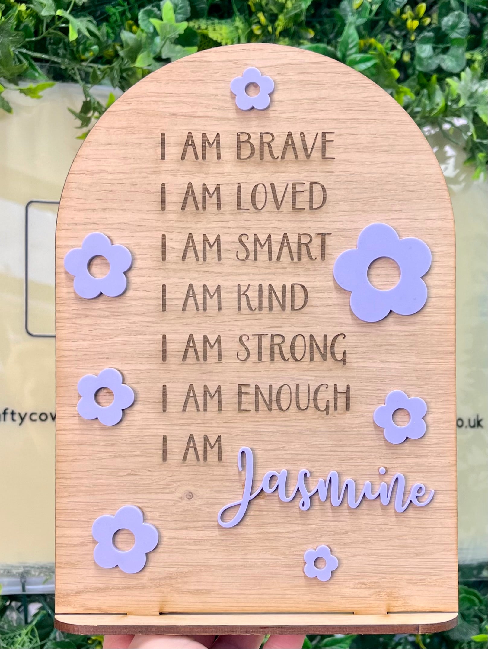 Engraved Affirmations Board - Daisy