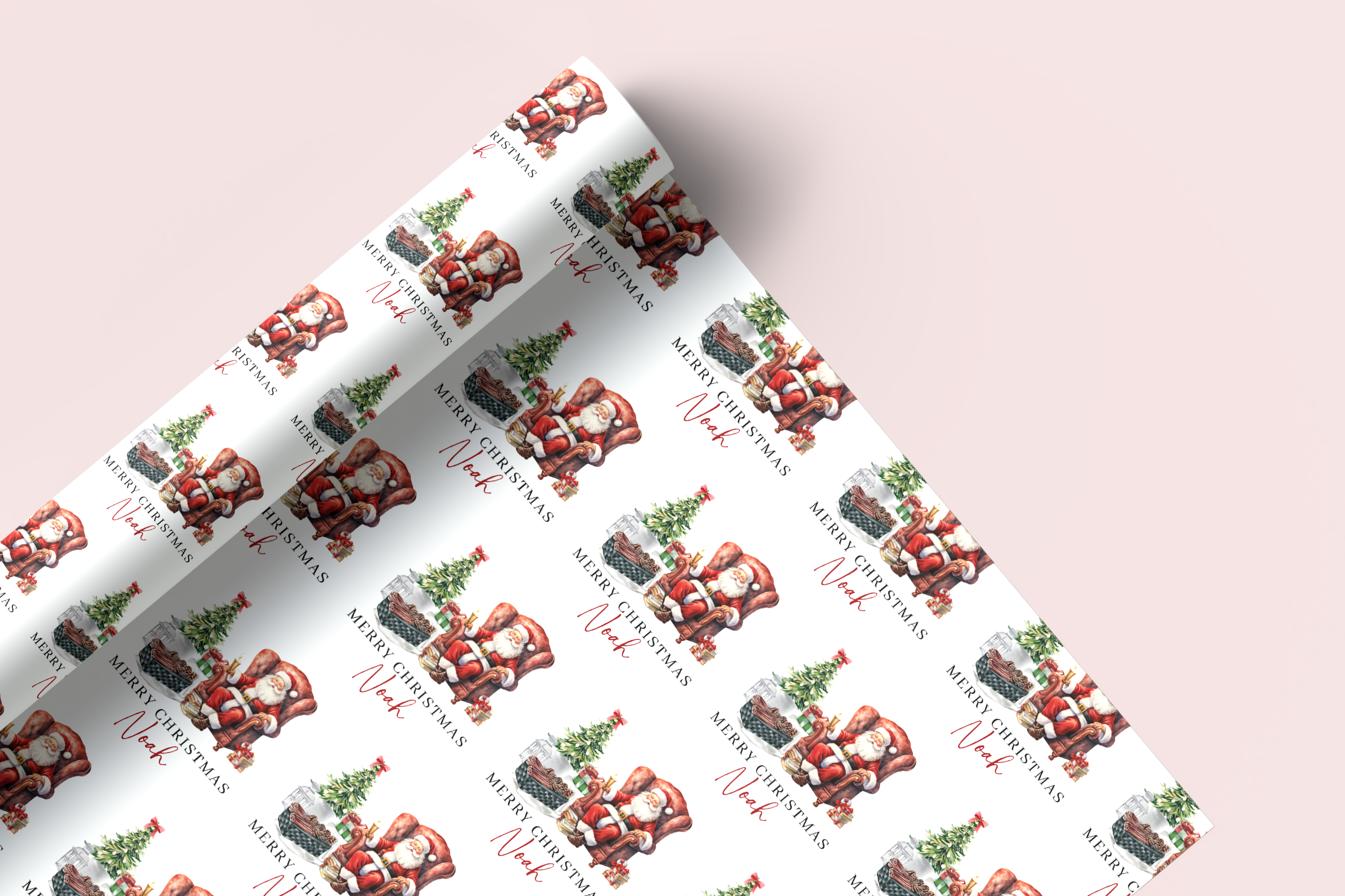 Personalised Merry Christmas Wrapping Paper