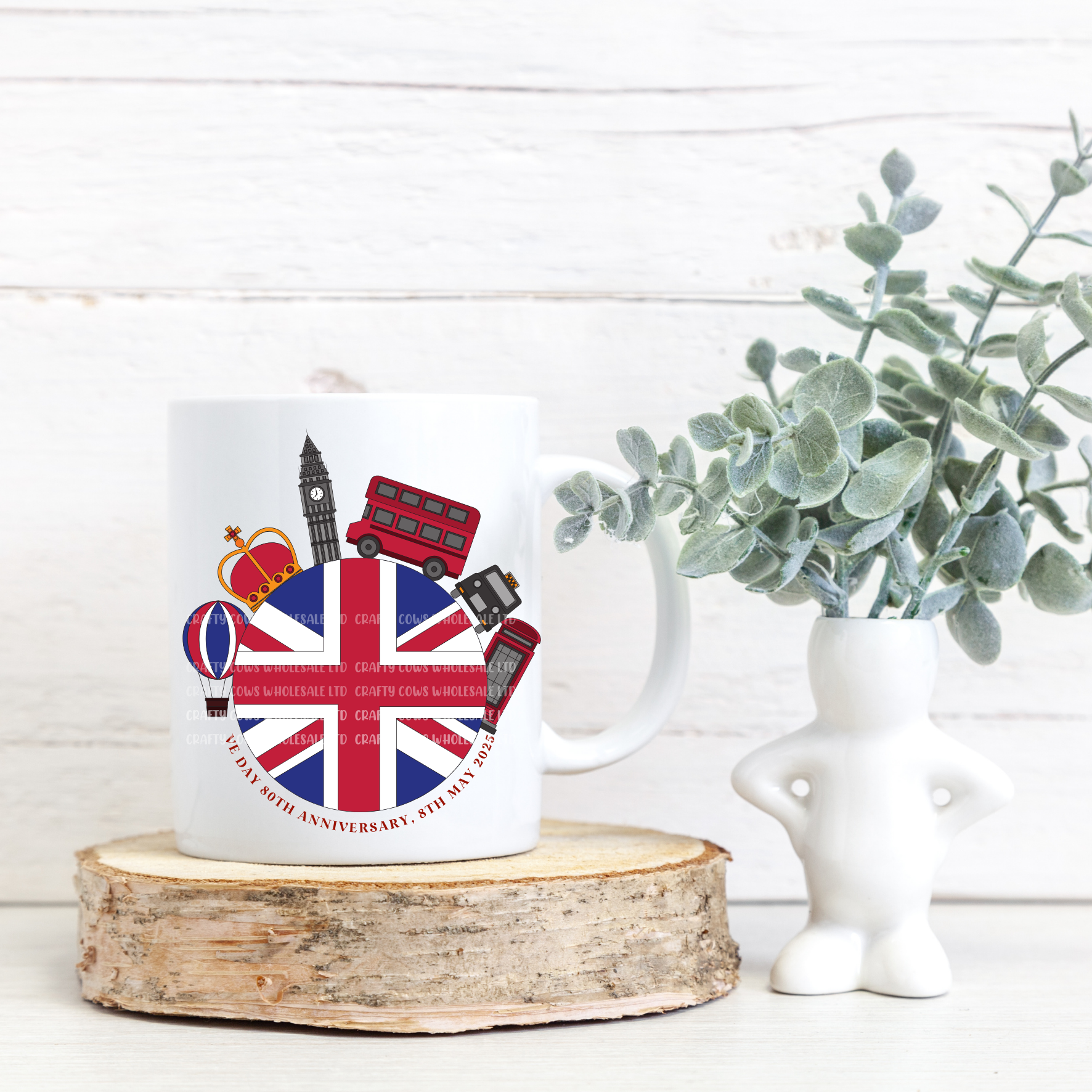 VE Day Circle Union Jack UVDTF Decal