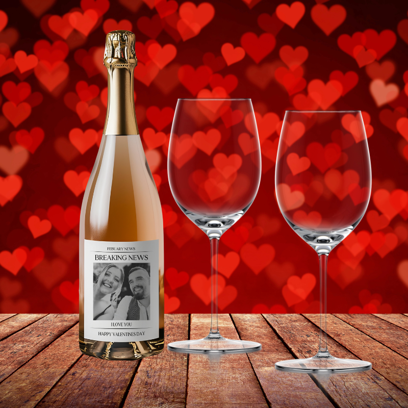 Wine Bottle Label Newspaper Article