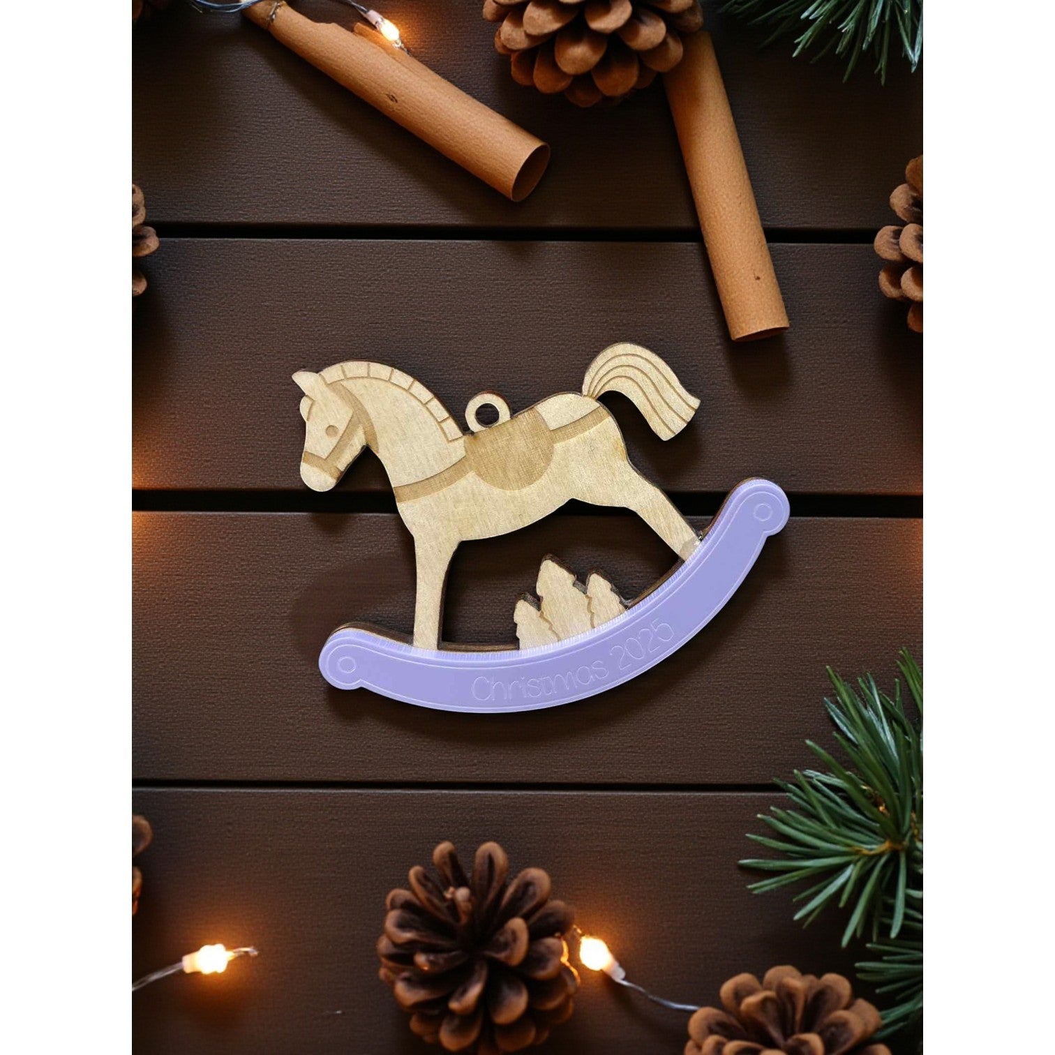 Hanging Christmas Rocking Horse 3D