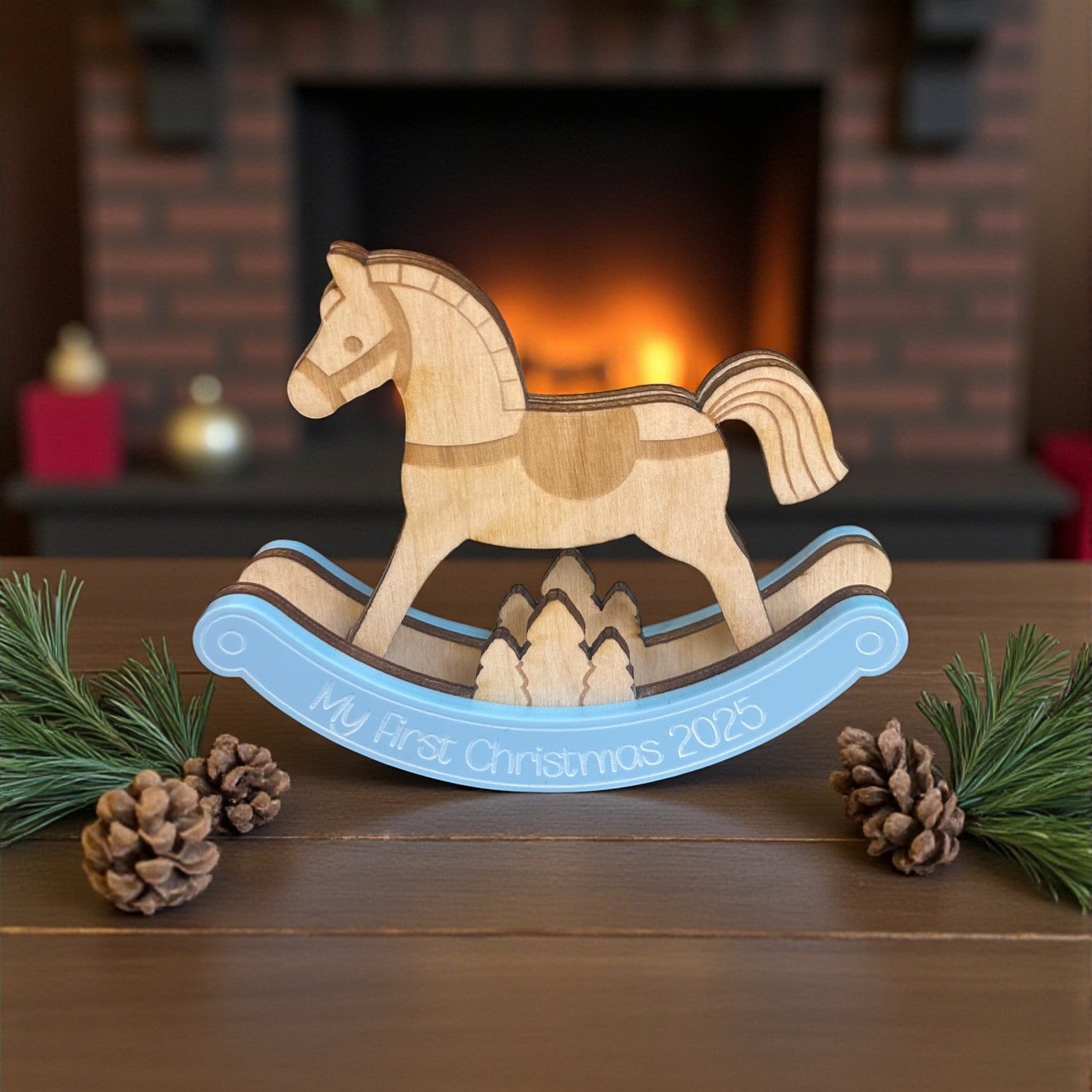 Christmas Rocking Horse 3D