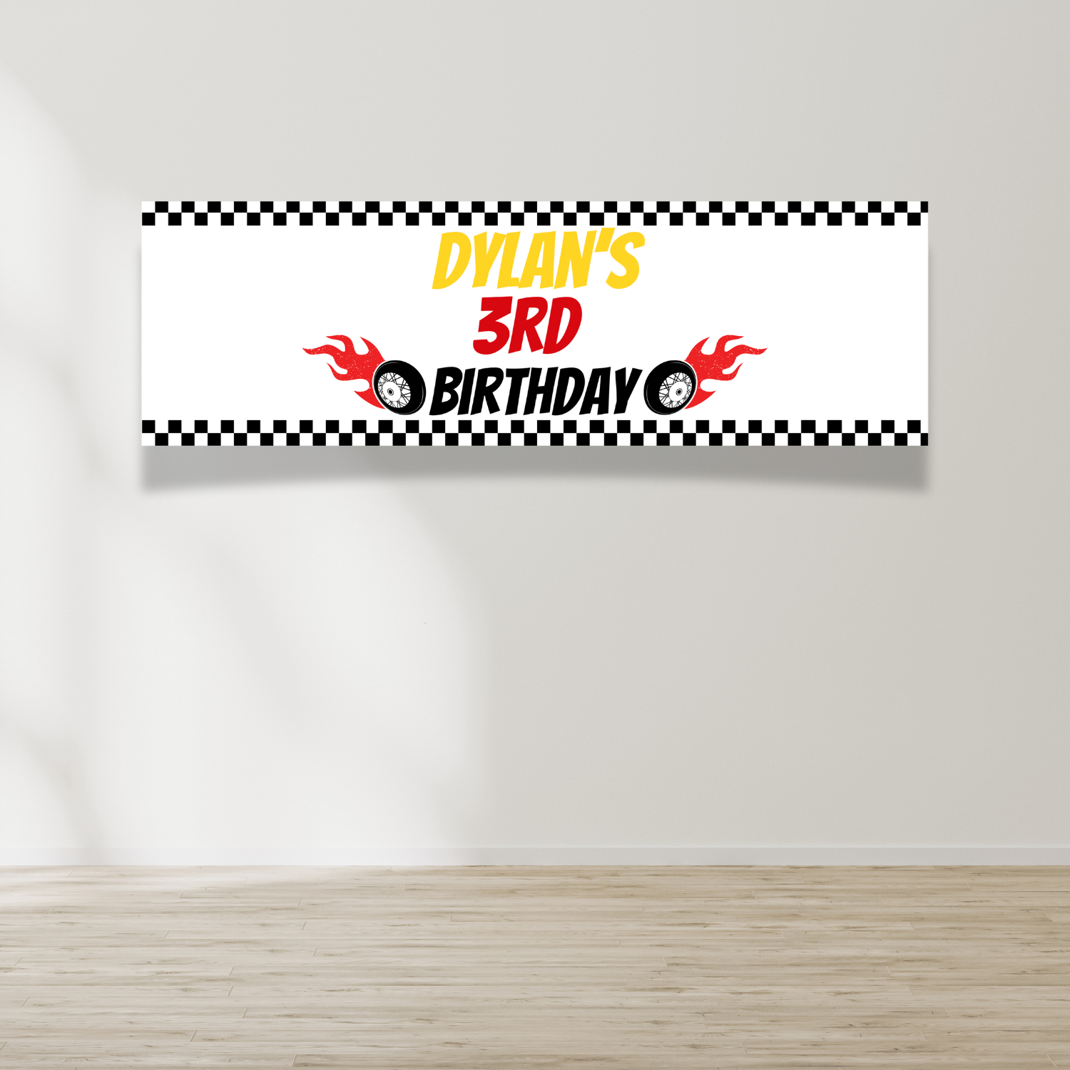 Racecar Birthday Banner