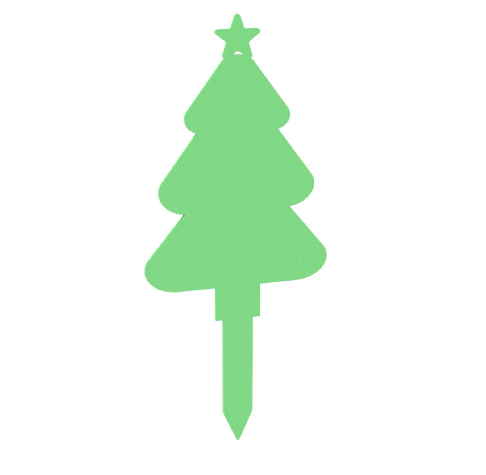 Blank Memorial Xmas Tree  Grave Marker for Vinyl Users