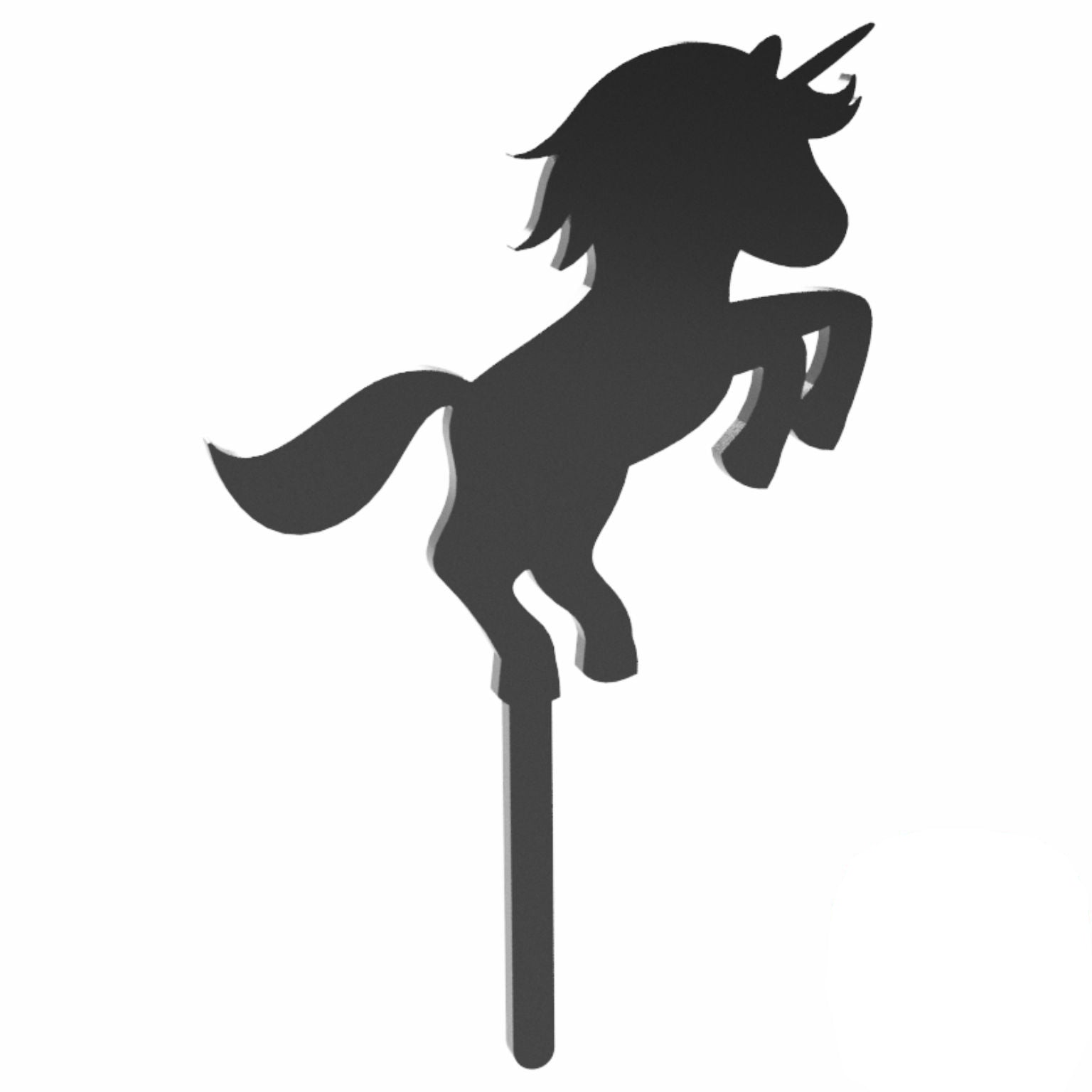 60mm Unicorn Cake Topper - Acrylic