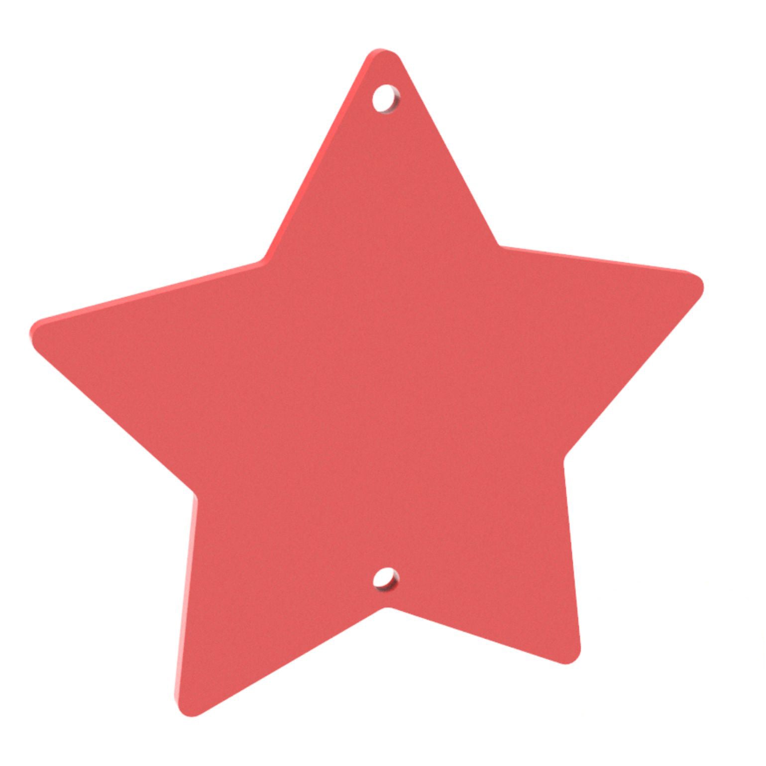 100mm Star Hanging Plaque with Centre Hanging Holes