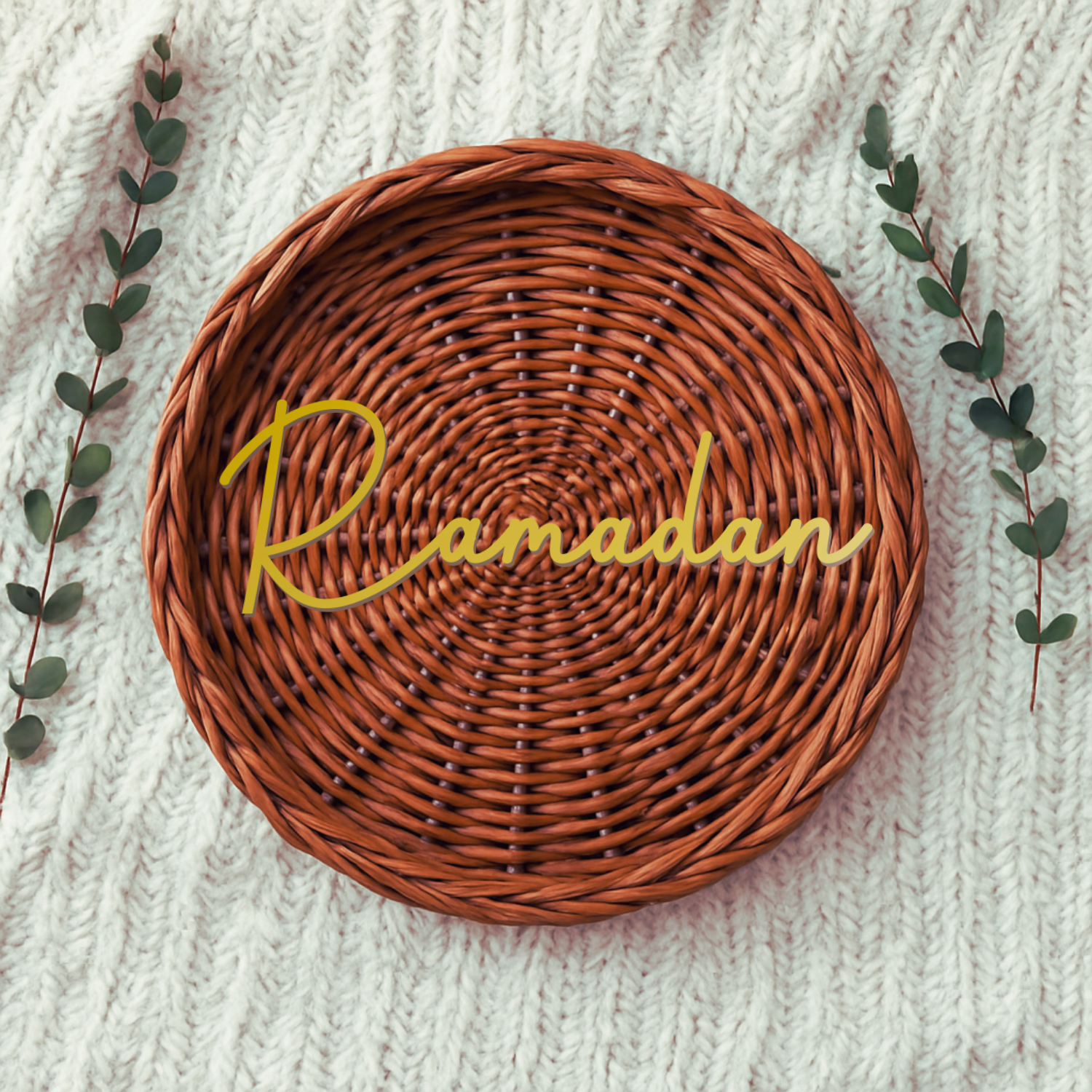 RAMADAN Acrylic Script Word – 65mm