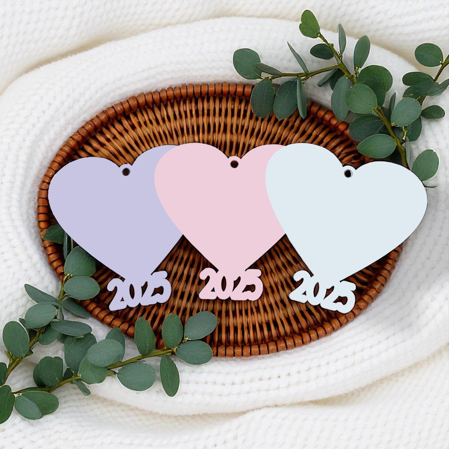 2025 Heart Shaped Bauble