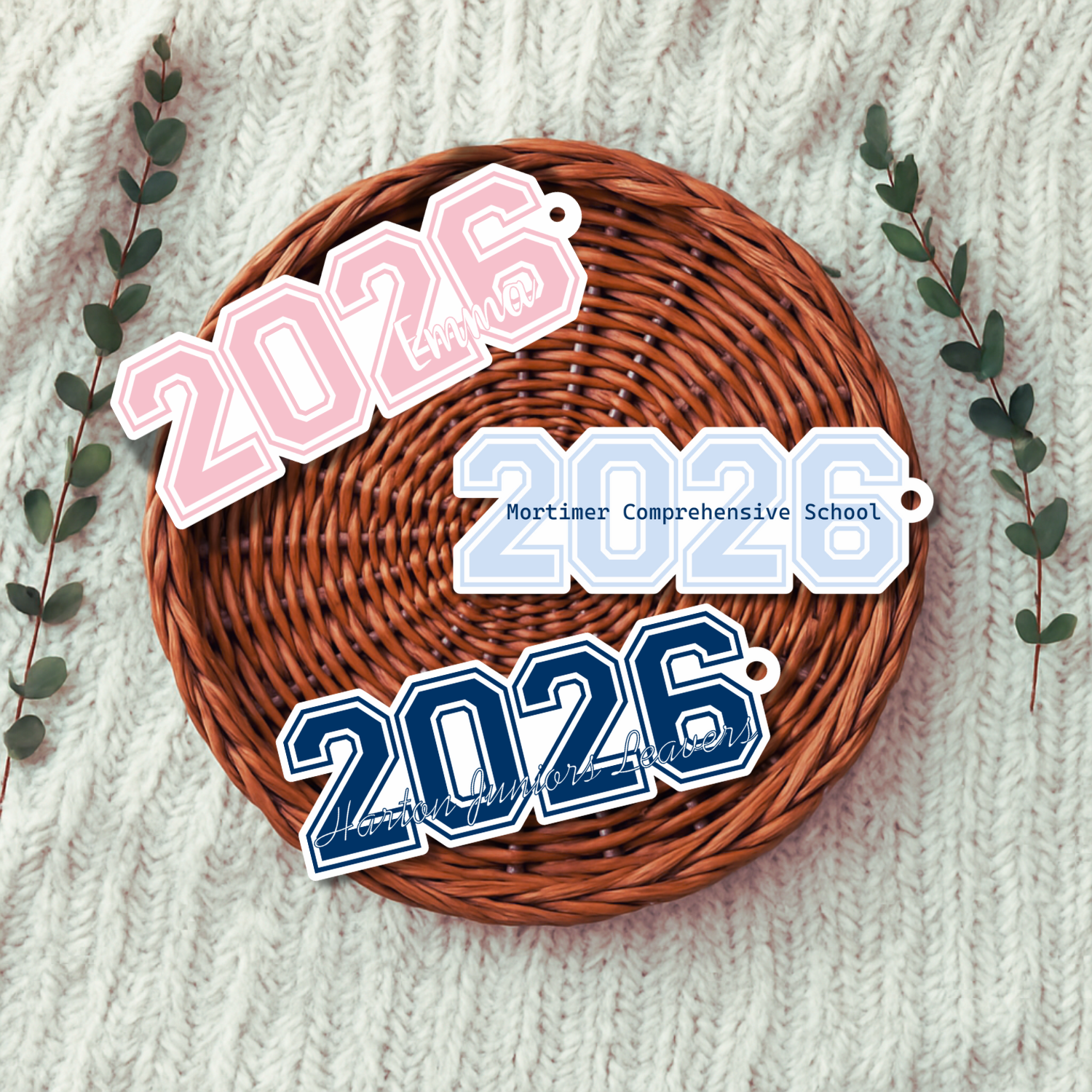 2026 Leavers Keyring - Digital Downloads