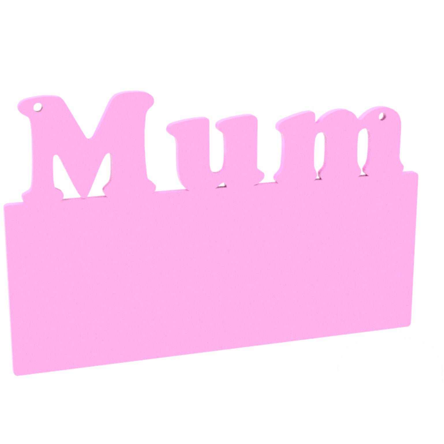 150mm Name  Word Plaque - Mum