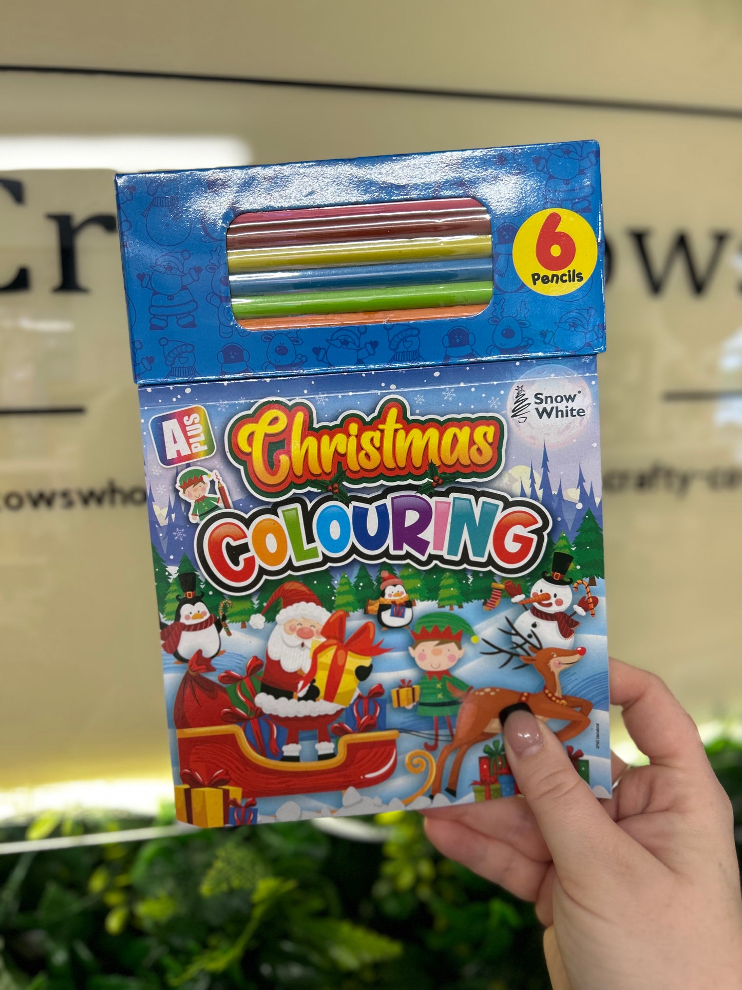 Christmas Colouring Book & Pencils
