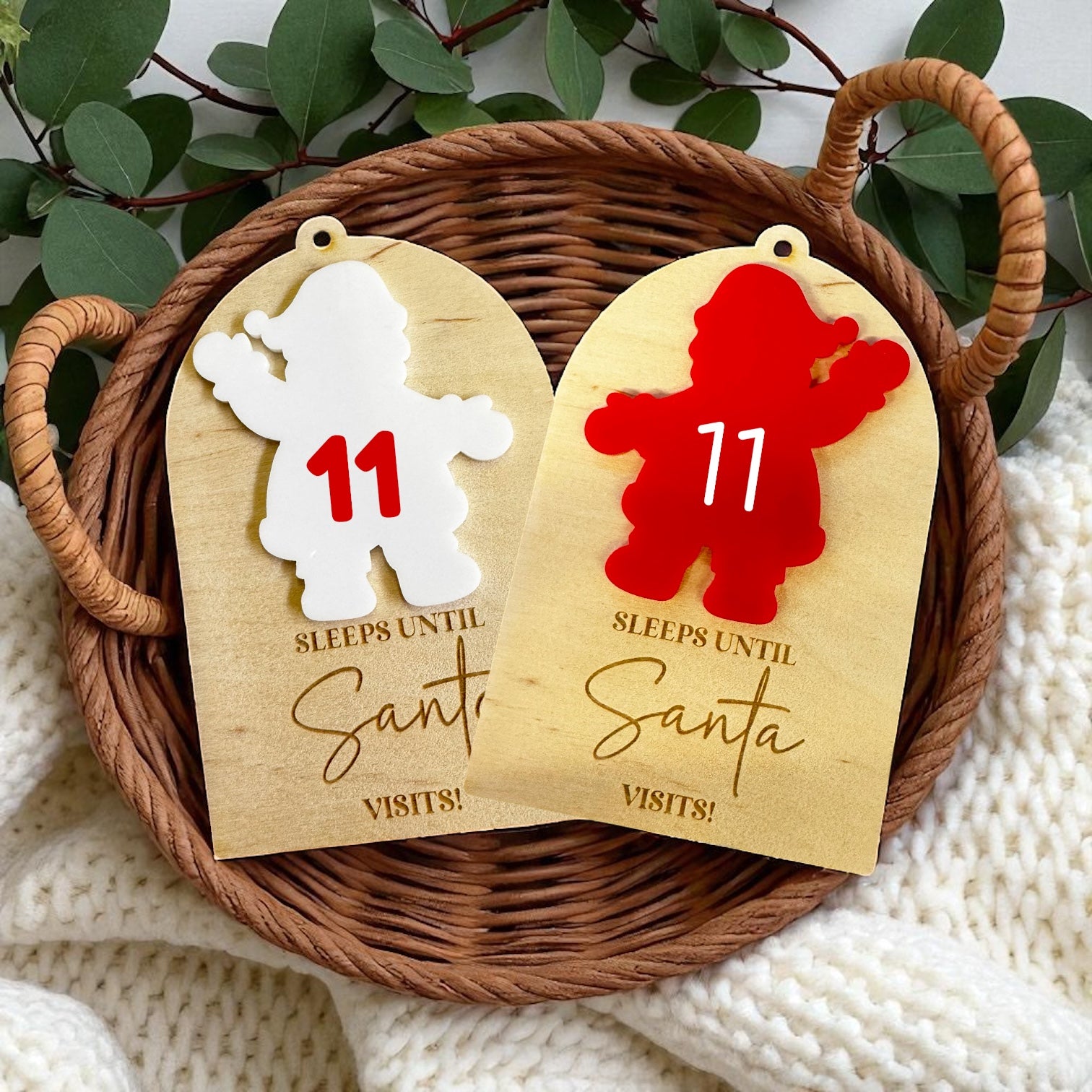 Days until Santa Visits Bauble