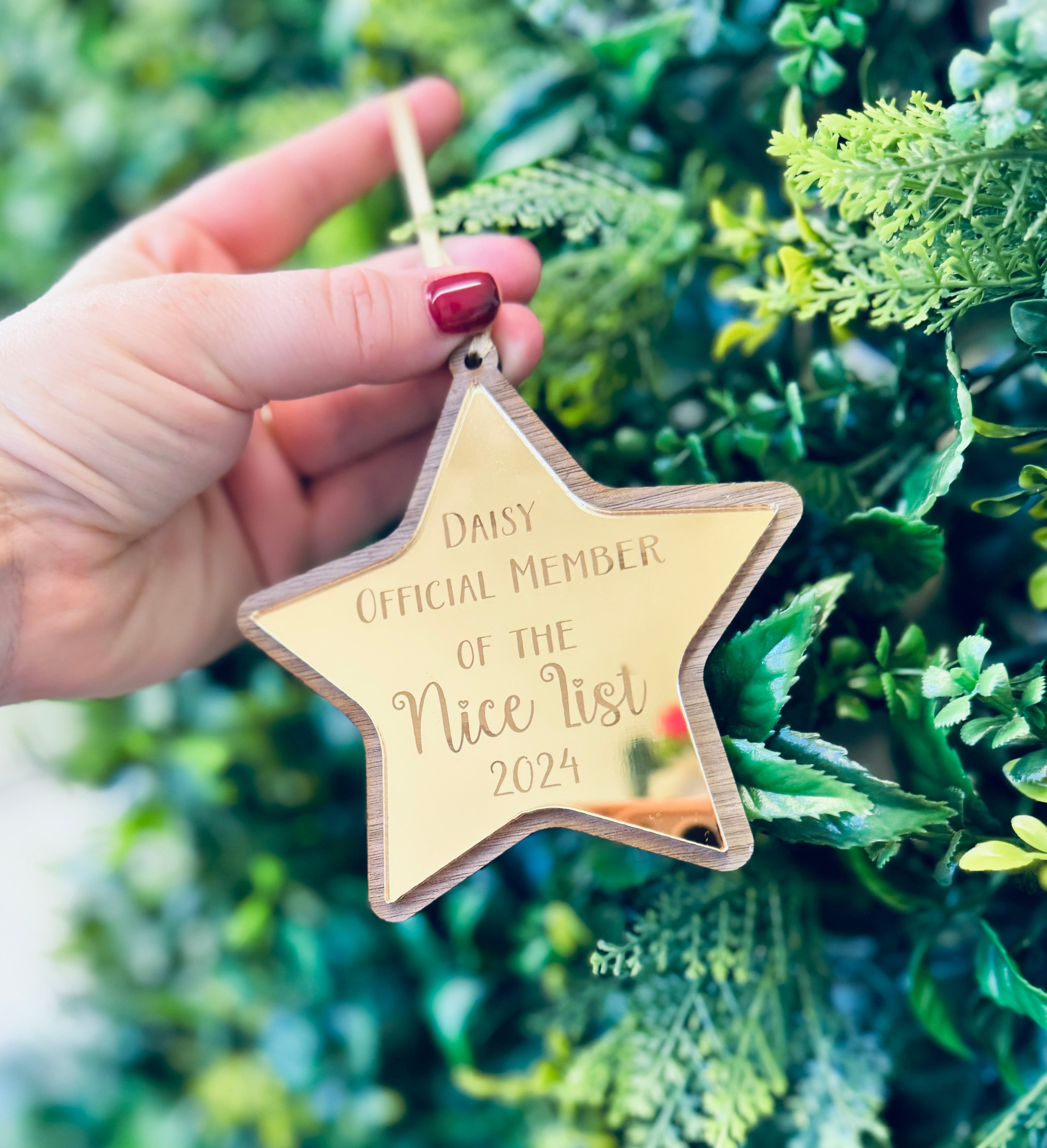 Nice List Award Bauble - Personalised