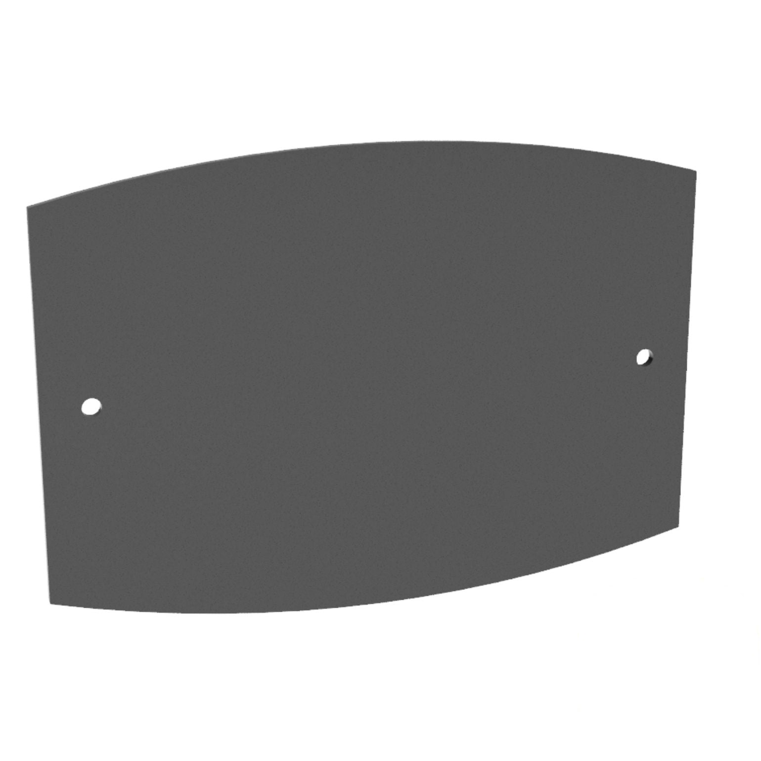 Rear Plate for Out Curve House Number Blank - Acrylic