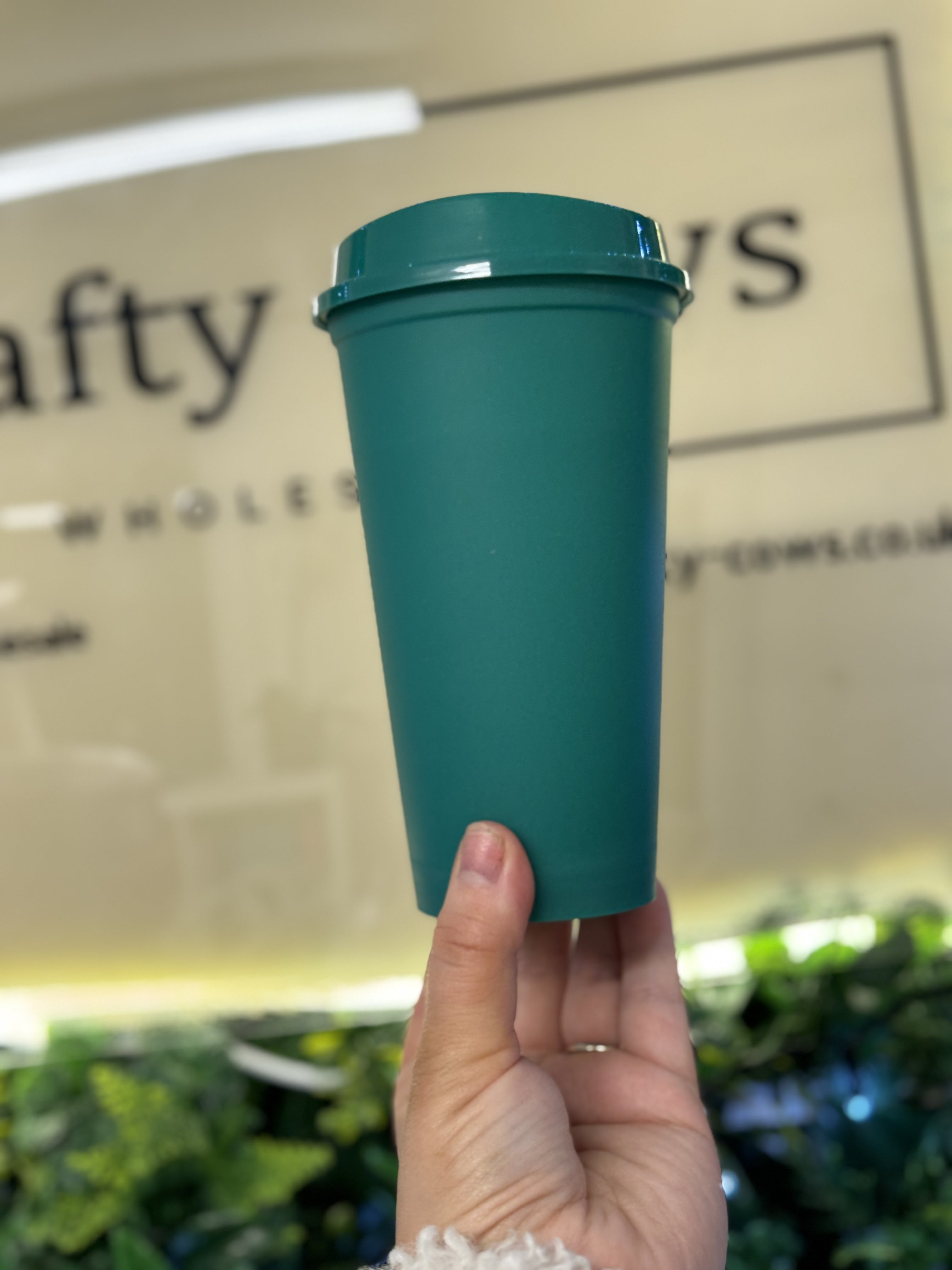 16oz Single Wall Hot Cup Green