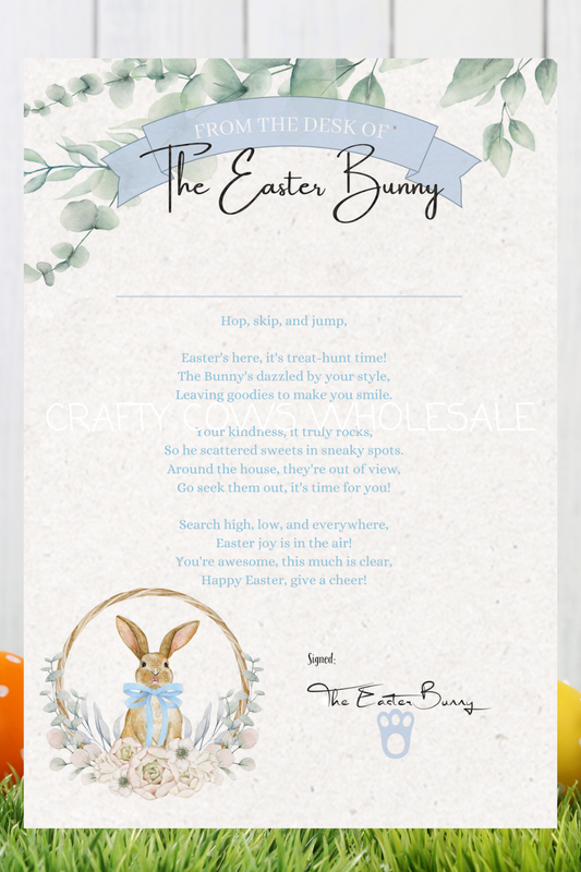Easter Certificate Blue