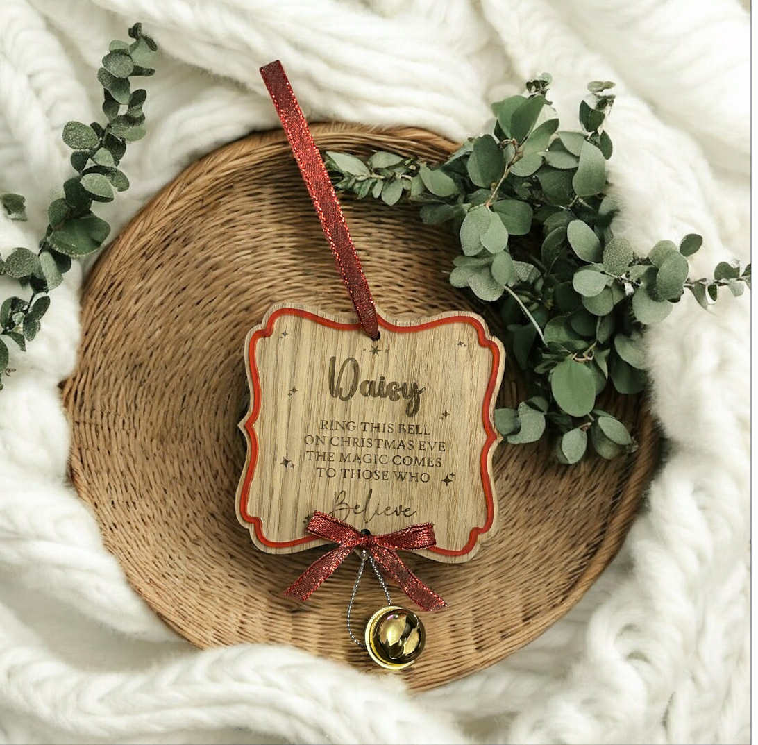 Fancy Square Bell Plaque