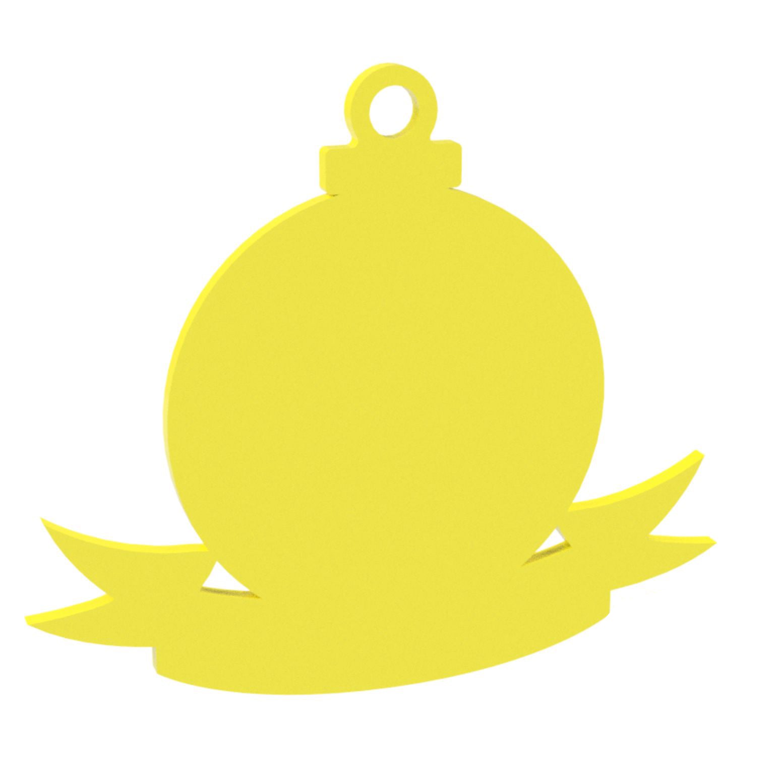 Blank Bauble Banner - 100mm