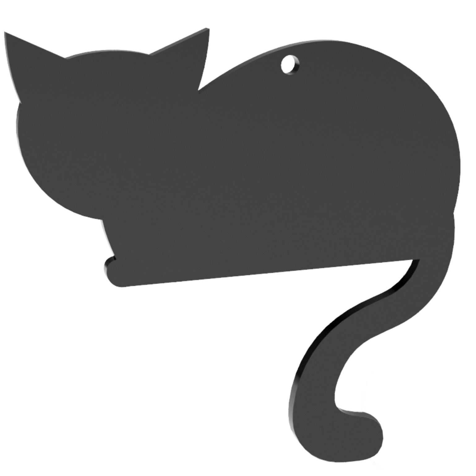 Blank Cat with Dangling Tail - 100mm