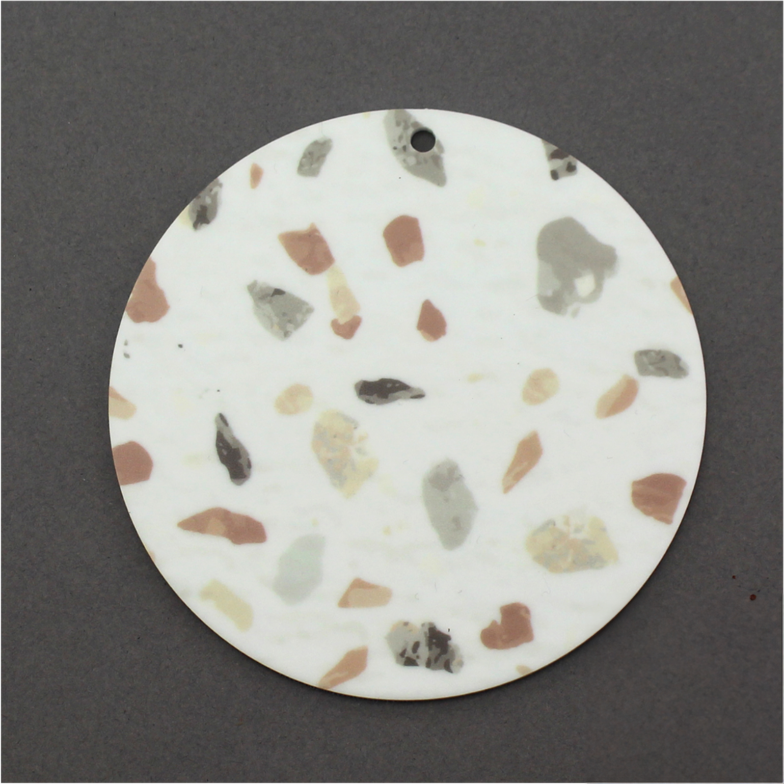 Printed Blank - Neutral Terrazzo - 100mm Disc