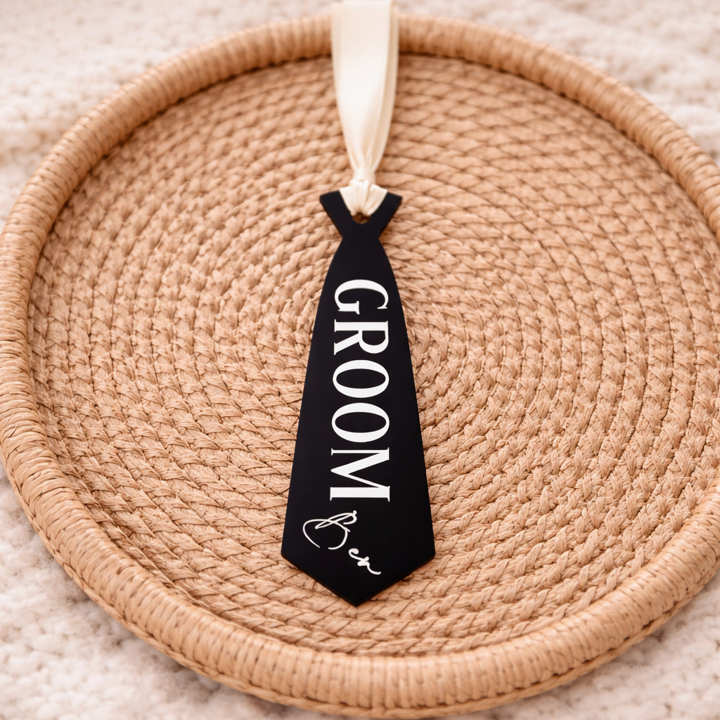 Acrylic Wedding Tie 145mm