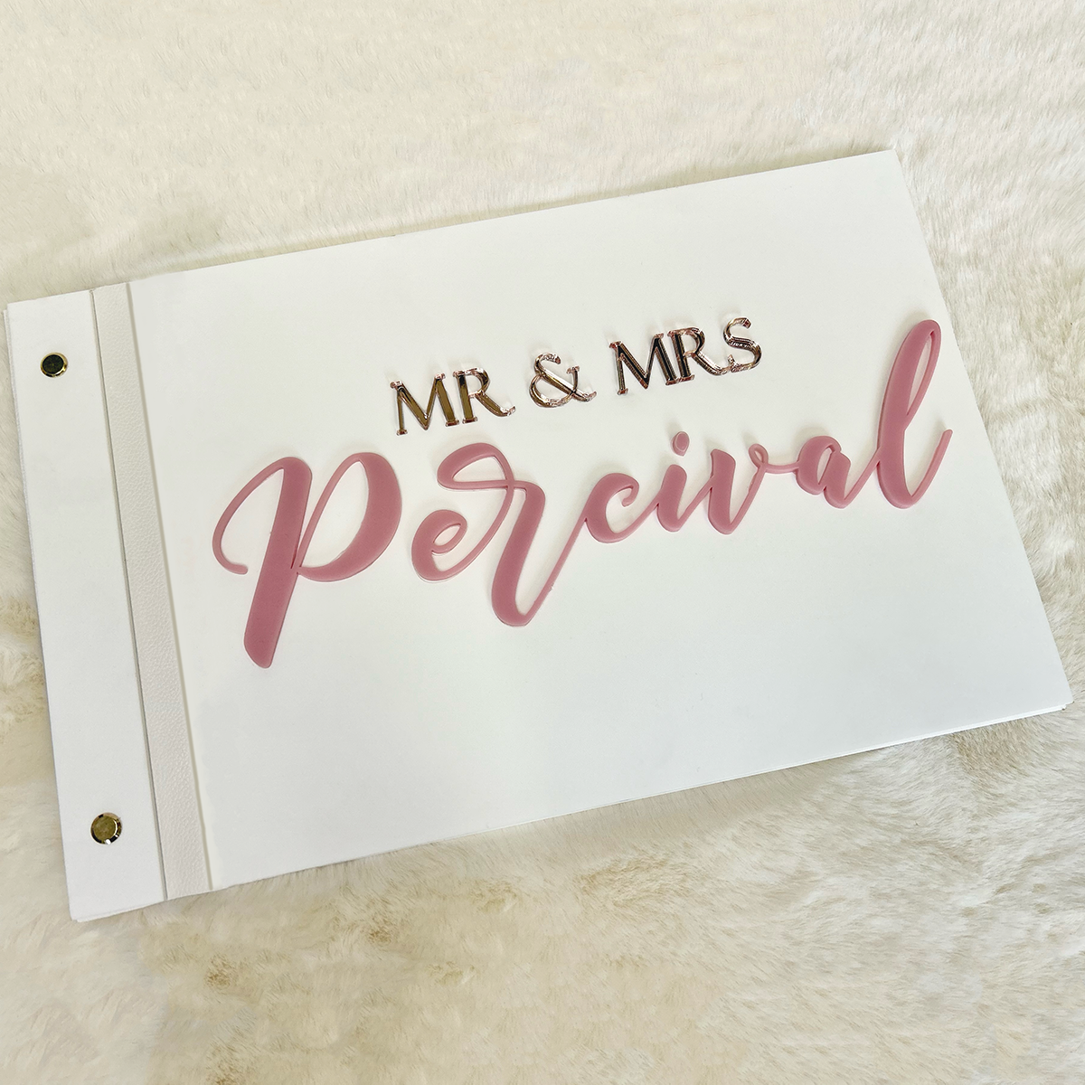 A4 Acrylic Book Custom Text Option