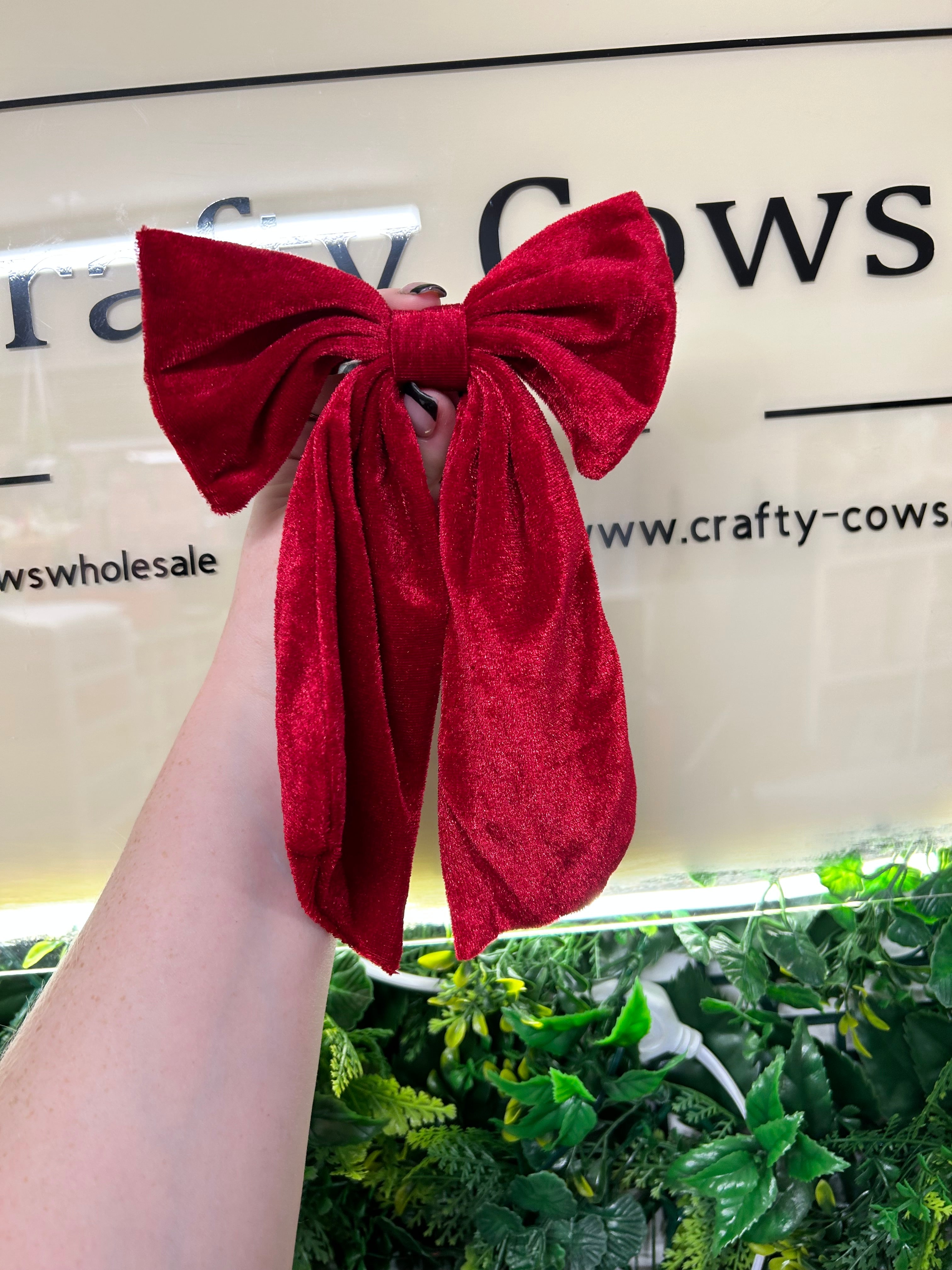 XL Velvet Bow