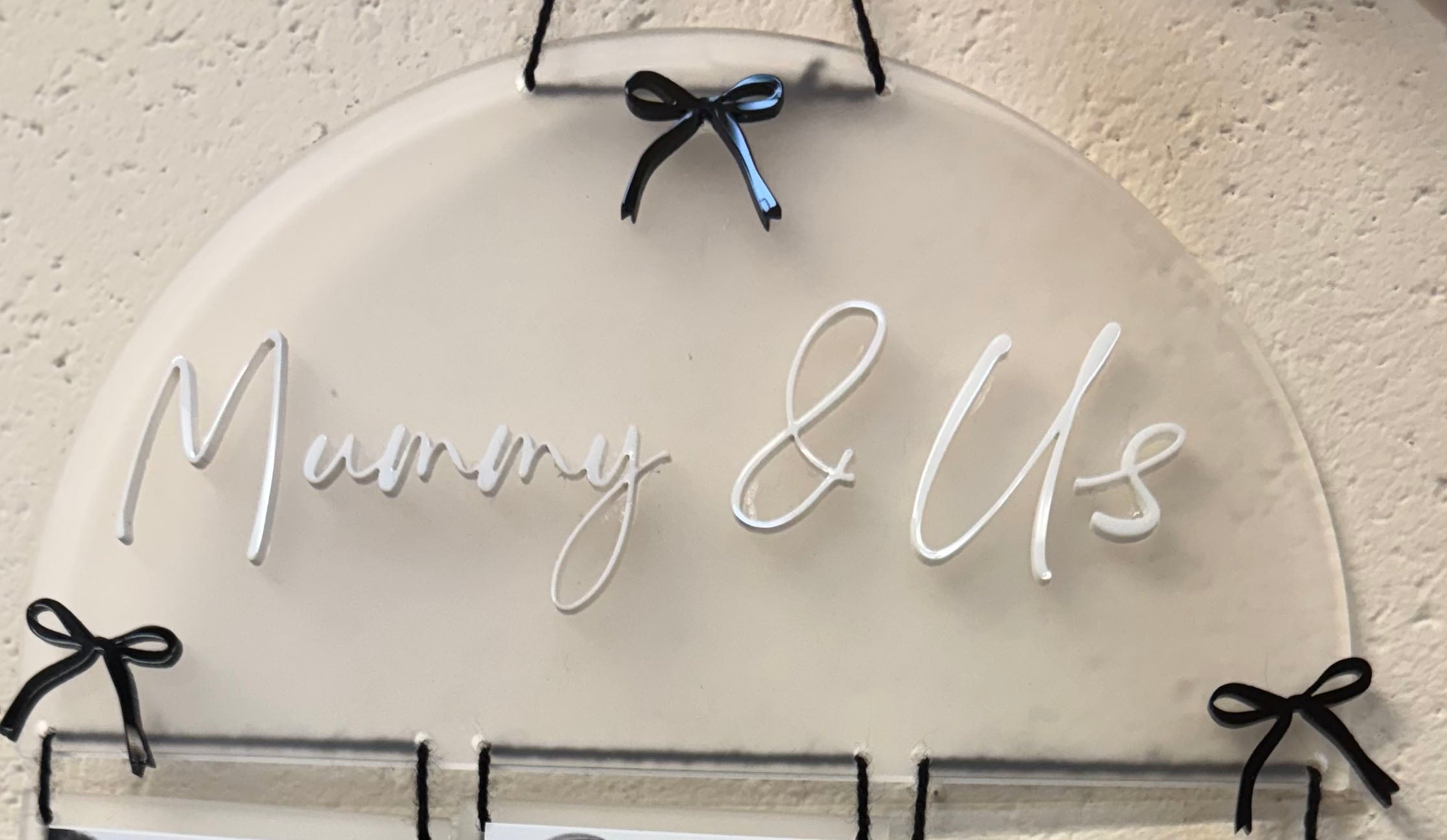 Custom Text for Small Hanging Memory Board