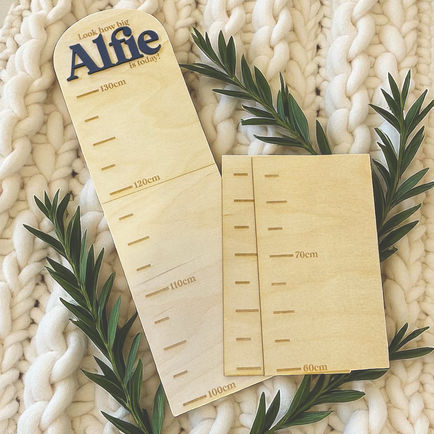 Engraved Personalised Wall Height Chart
