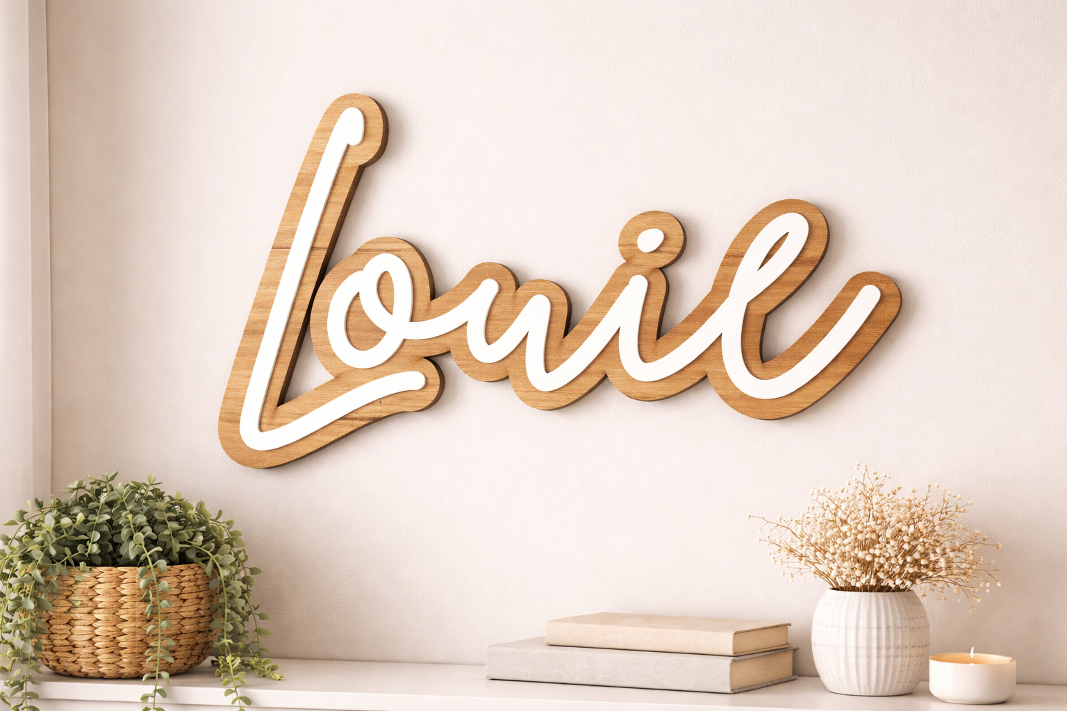 Custom Wall Name Plaque - 300mm