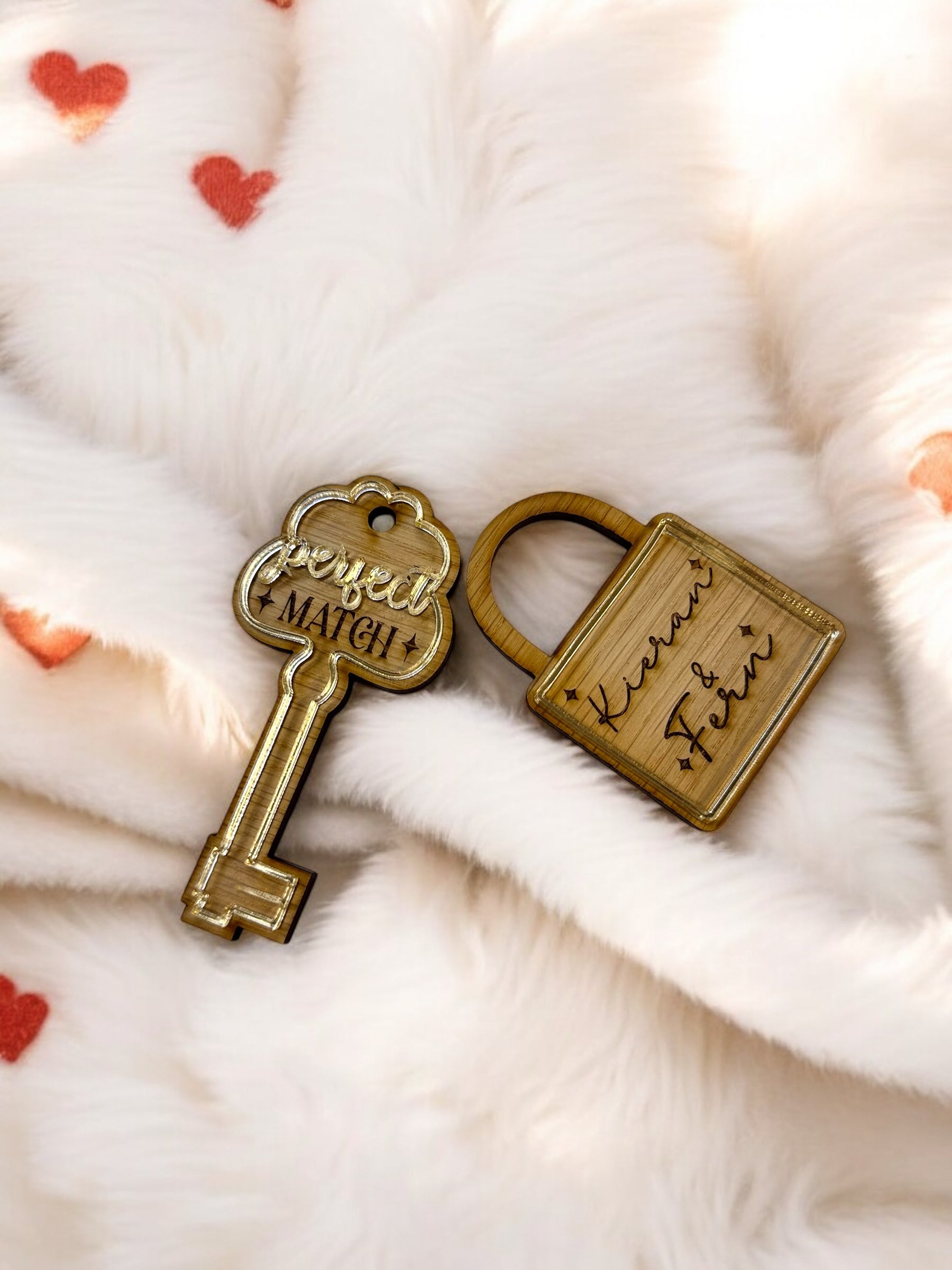 Engraved Key & Padlock