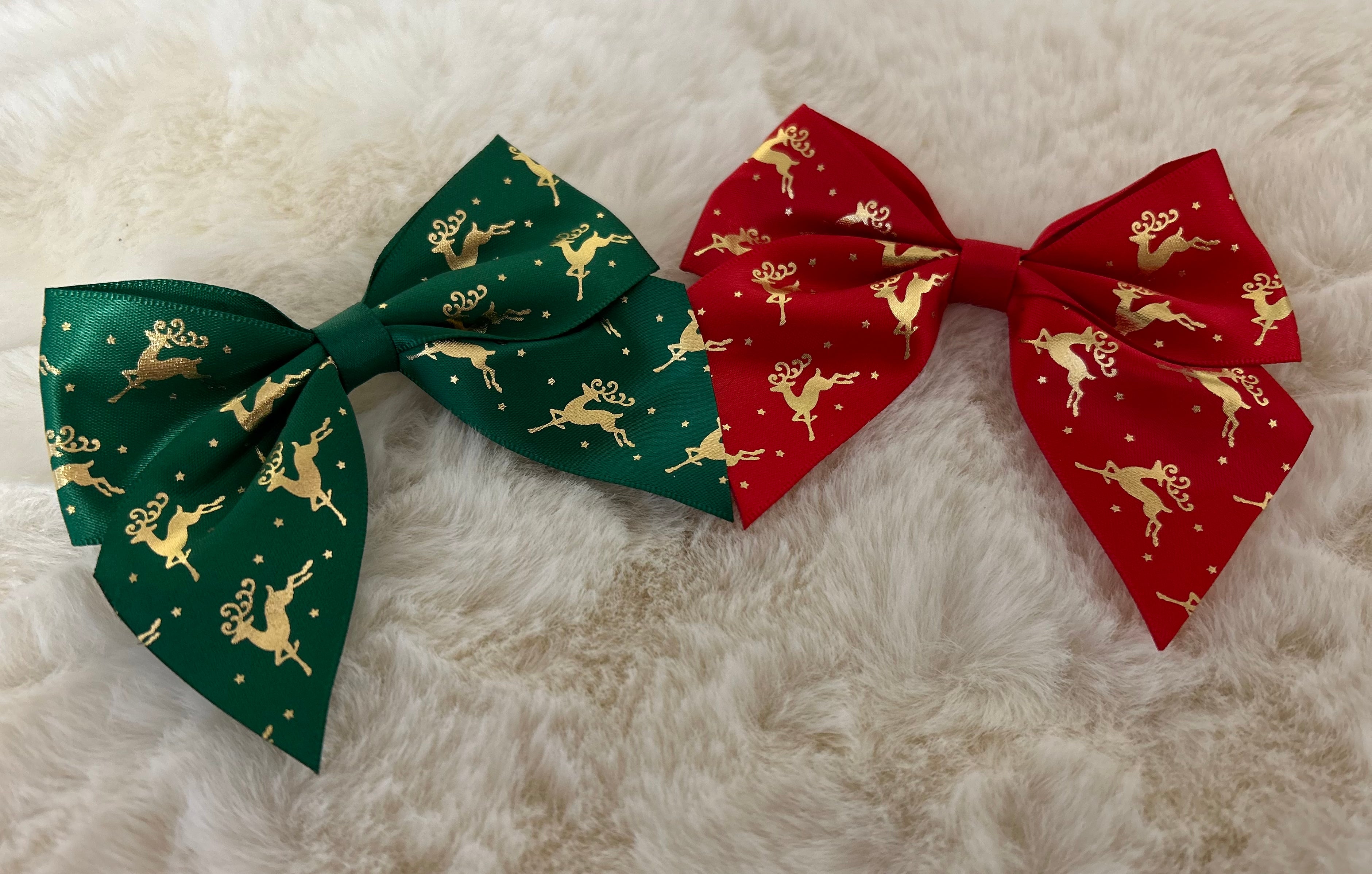 Reindeer 10cm Adhesive Bow