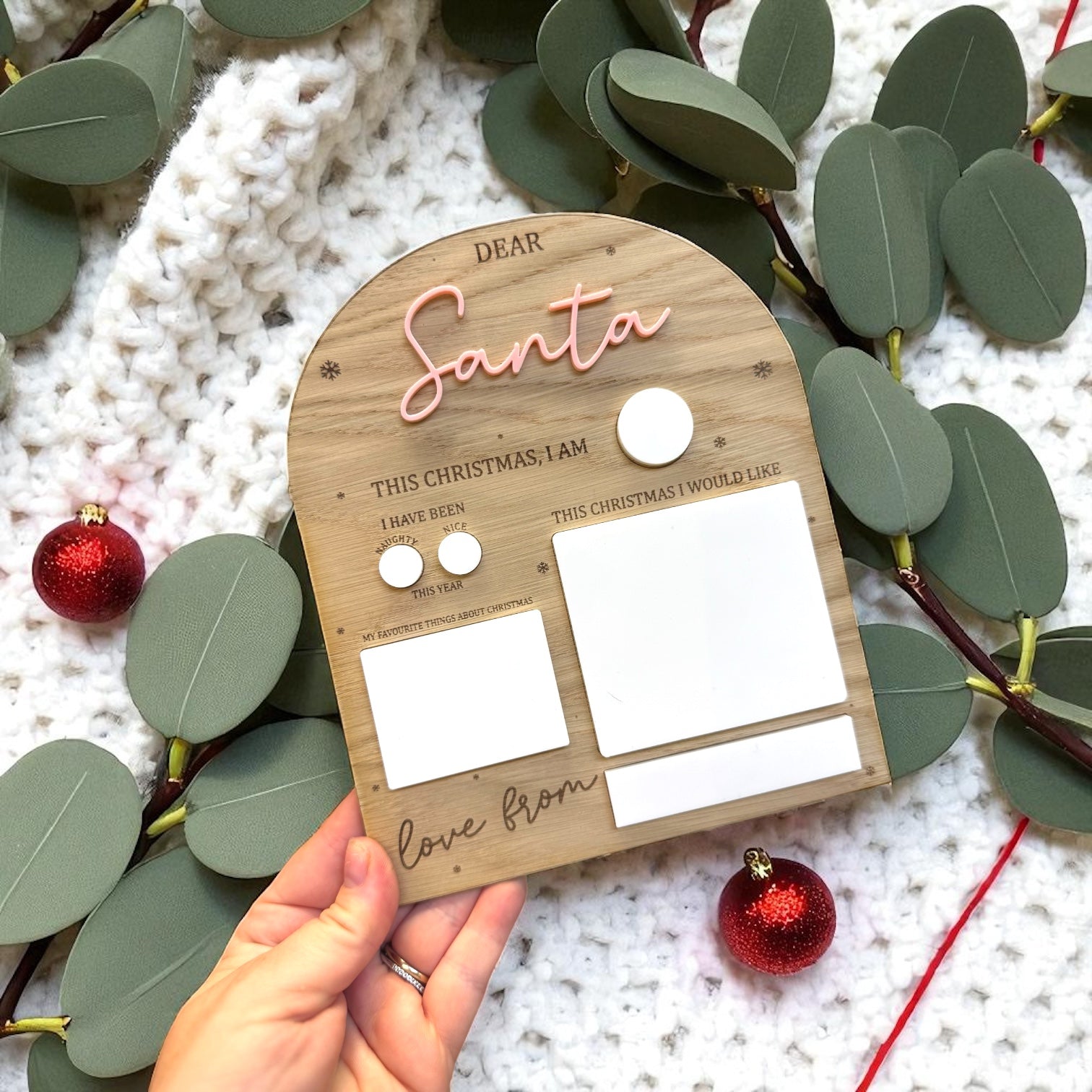 Dear Santa Wishlist Board