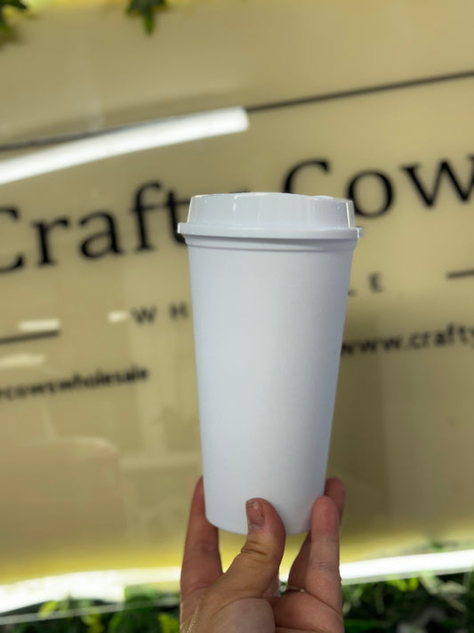 16oz Single Wall Hot Cup White