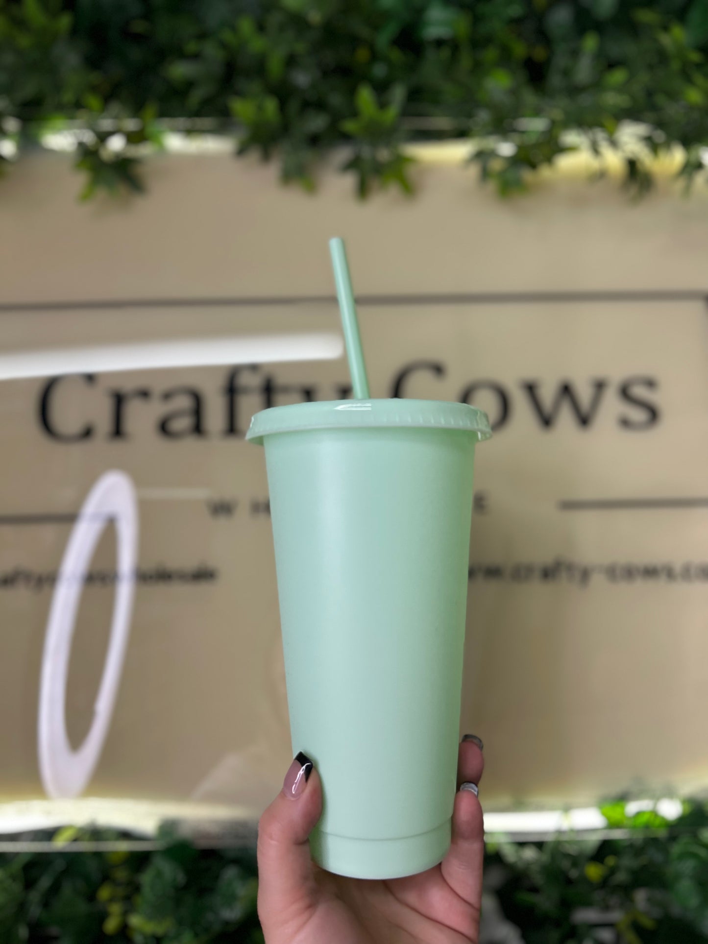 24 oz Cold Cup - Light Green