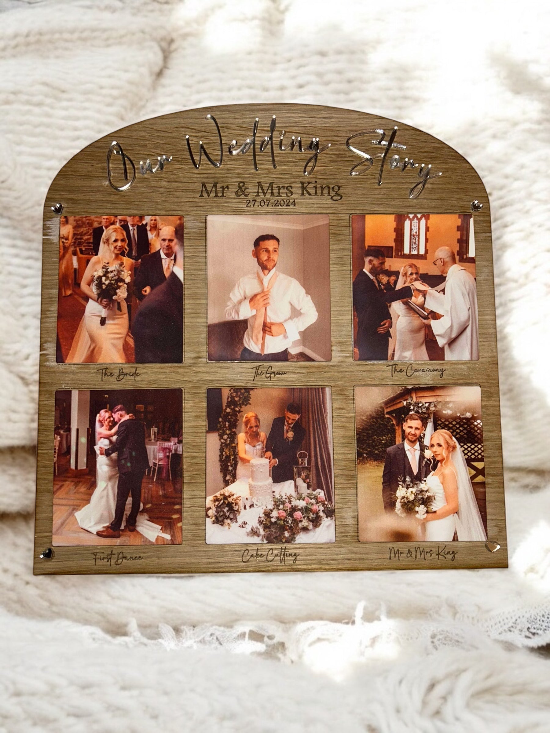 Oak Sublimation Wedding Board - Large