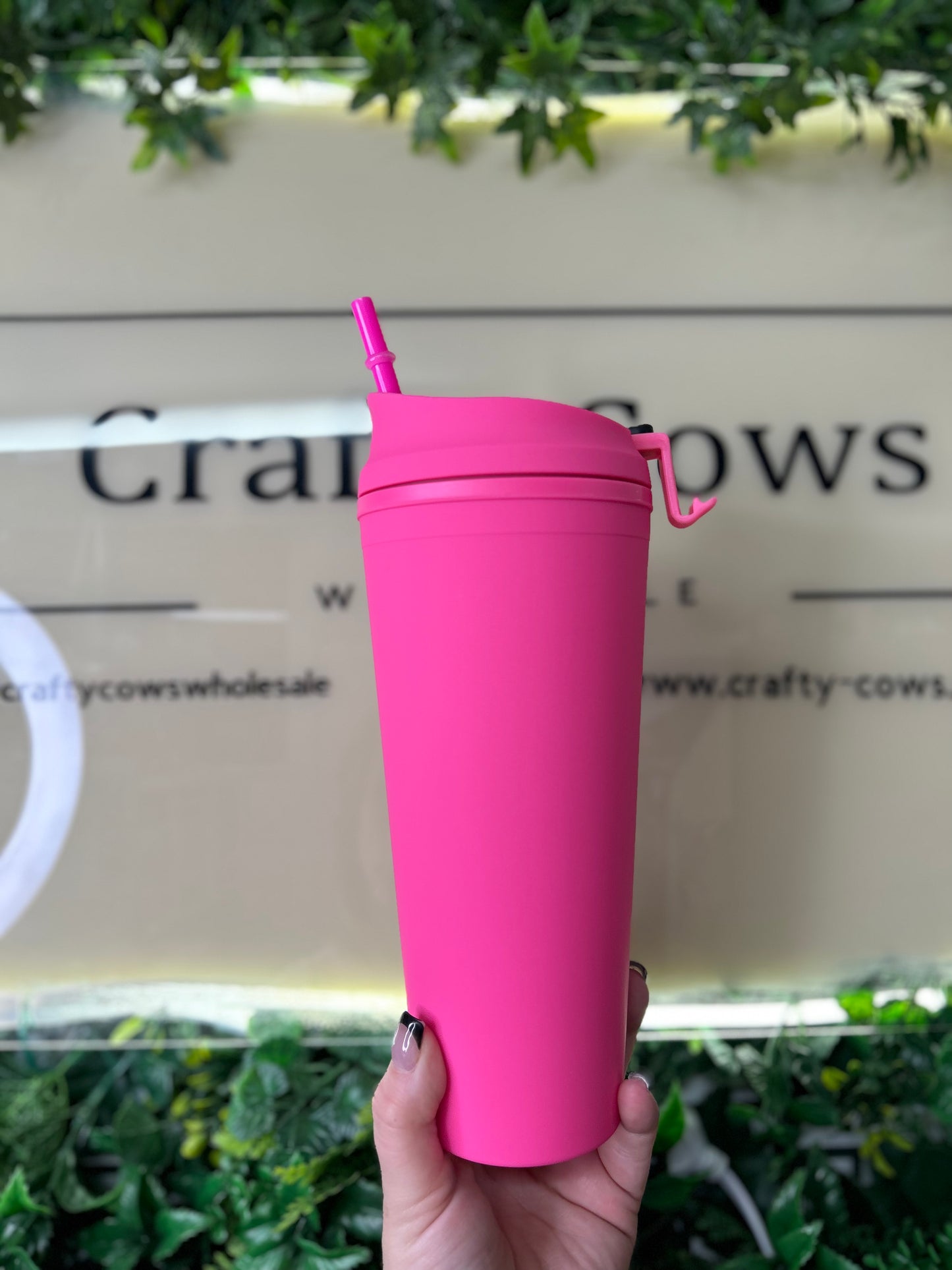 22oz Double Walled Hot Cup - Rose Fluorescent (4)